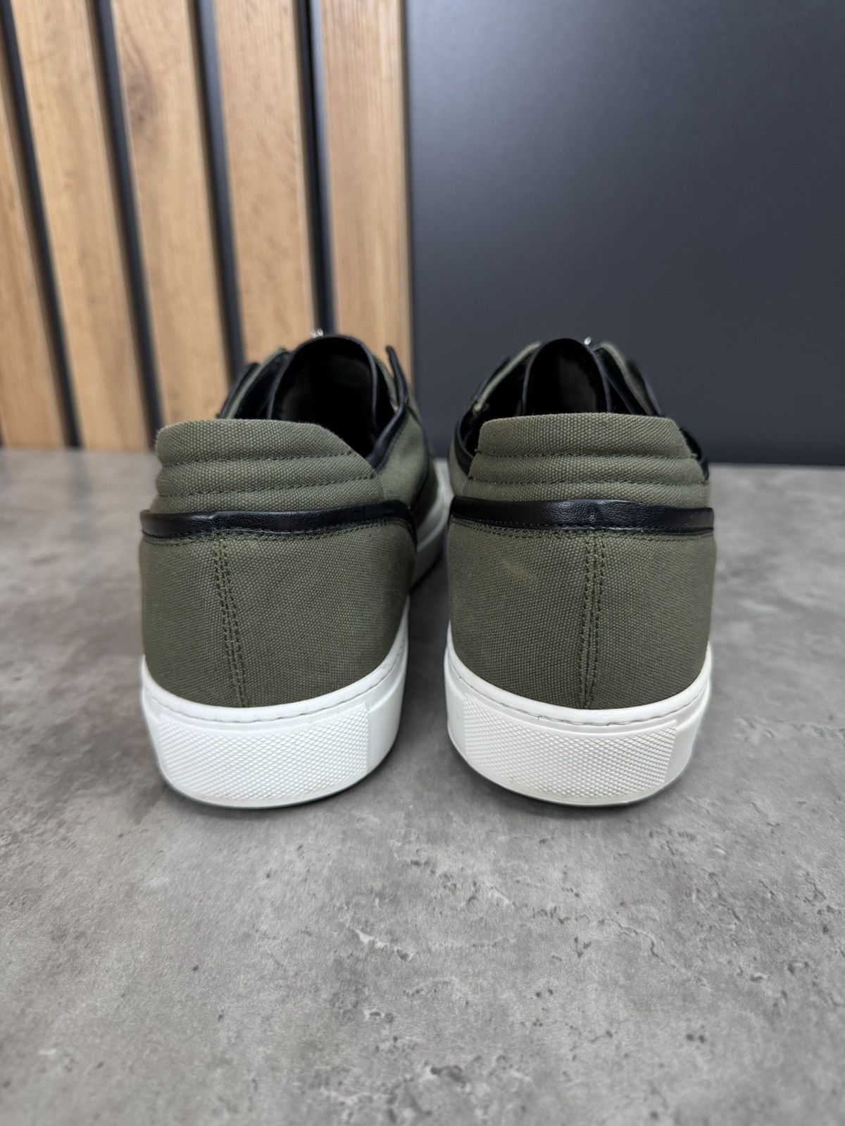 Dsquared2 Dsquared2 Zip Sneakers Green Canvas Low Top Size 44 Size US 10 / EU 43 - 6 Thumbnail
