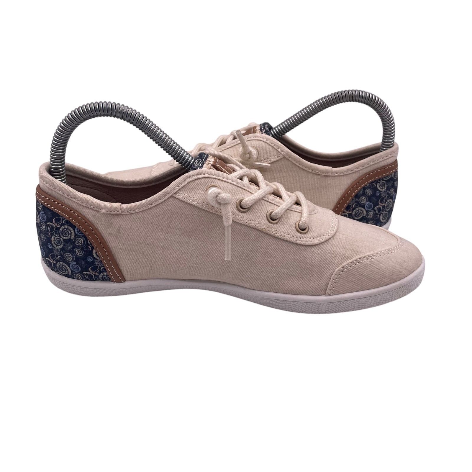SKECHERS Skechers Bobs B Cute Natural White Canvas Shoes Womens 6.5 Size US 6.5 / IT 36.5 - 4 Thumbnail