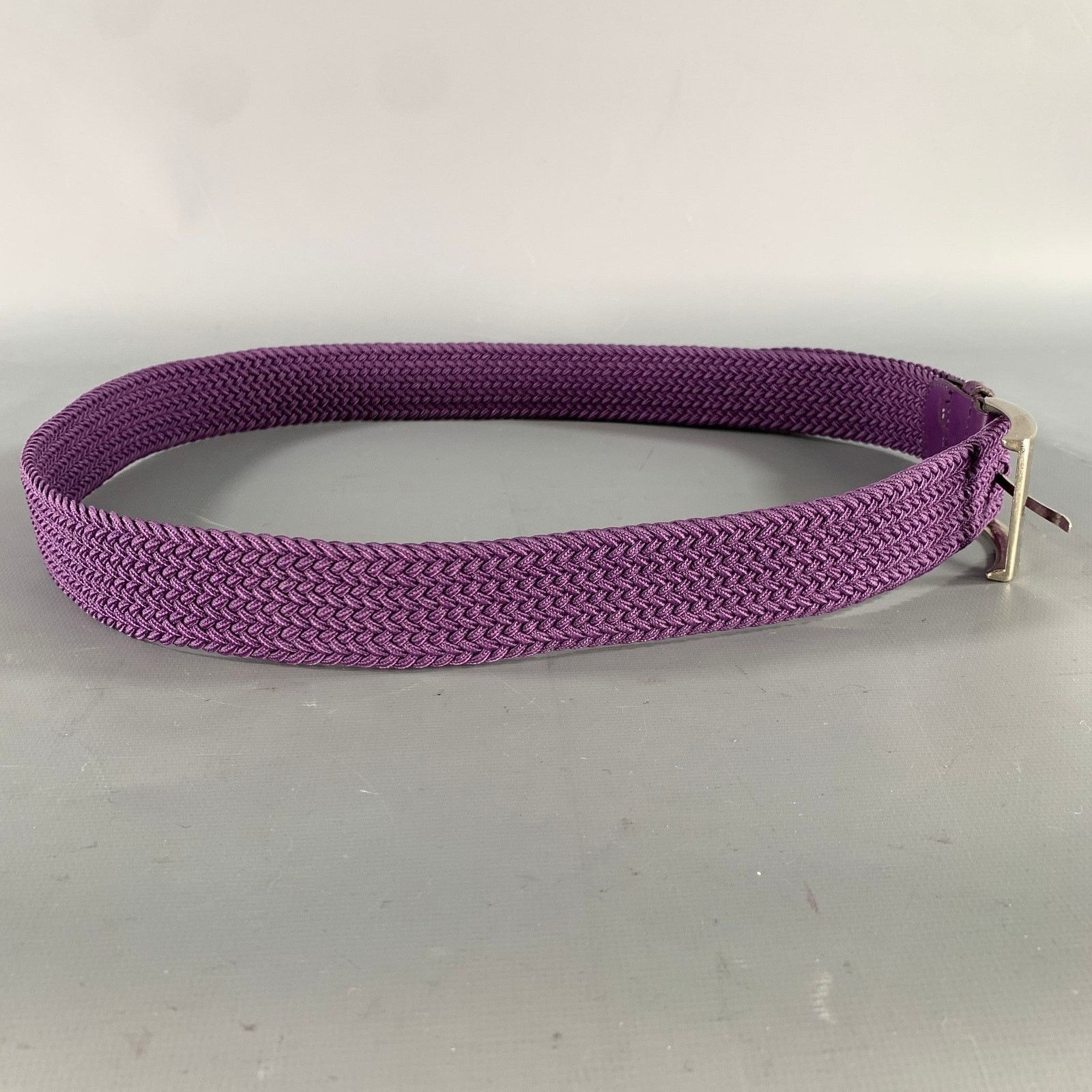 Other NO BRAND Size 38 Purple Woven Belt Size 38 - 2 Thumbnail
