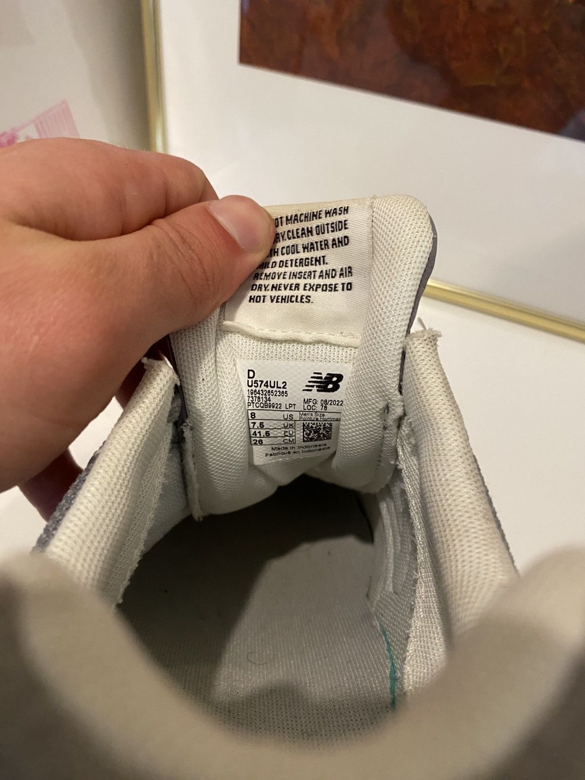 New Balance New Balance 574 ‘Grey Off White’ - Size US 8 Size US 8 / EU 41 - 4 Thumbnail