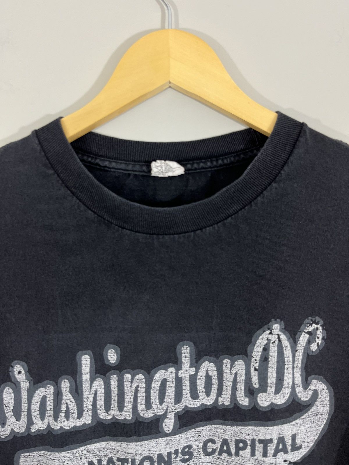 Vintage Sun Faded Washington DC Distressed Long Sleeve Size US XL / EU 56 / 4 - 3 Thumbnail