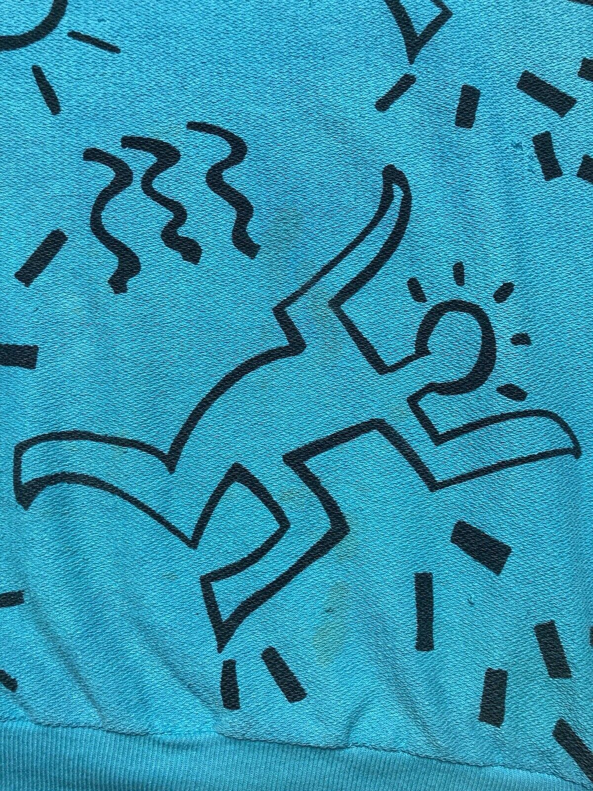 Keith Haring × Vintage 80s sweatshirt Keith haring pop art all over print AOP XL Size US XL / EU 56 / 4 - 2 Thumbnail