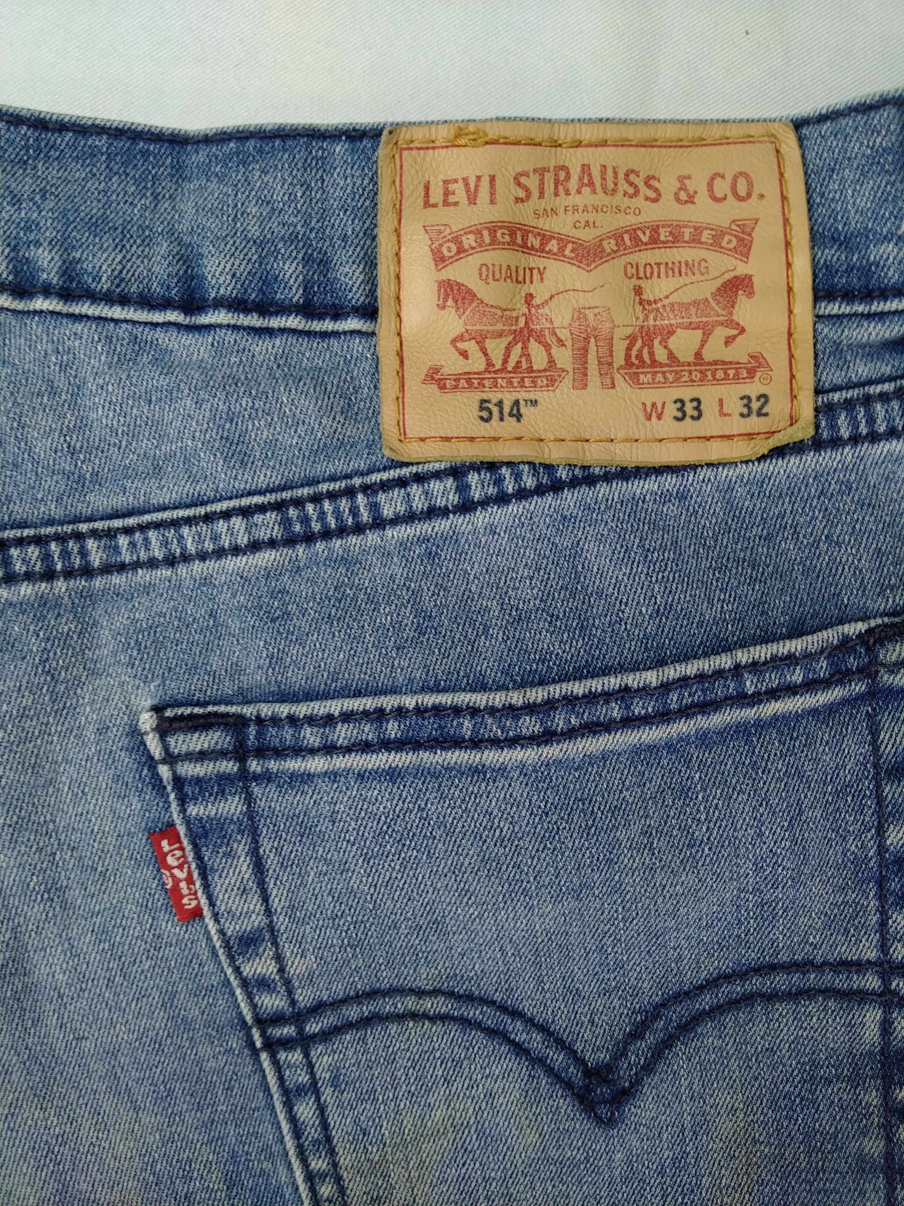 Levi's Blue Distressed Levi's 514 Denim 34 x 31 -JN562 Size US 34 / EU 50 - 11 Thumbnail