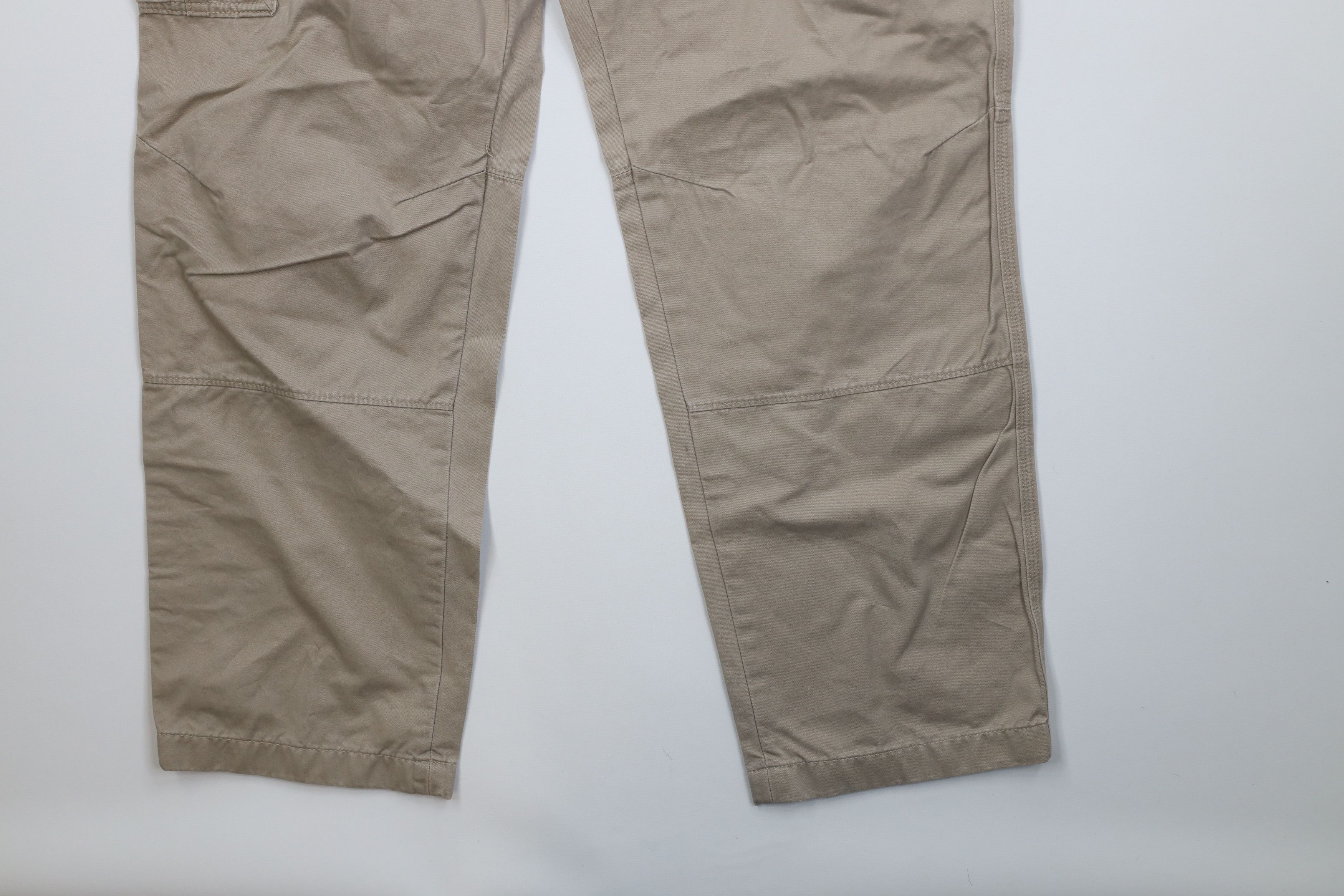 Nautica Vintage 90s Y2K Nautica Wide Leg Cargo Pants Beige Cotton Size US 36 / EU 52 - 5 Thumbnail