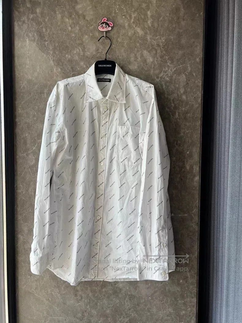 Balenciaga All-over Logo Shirt.