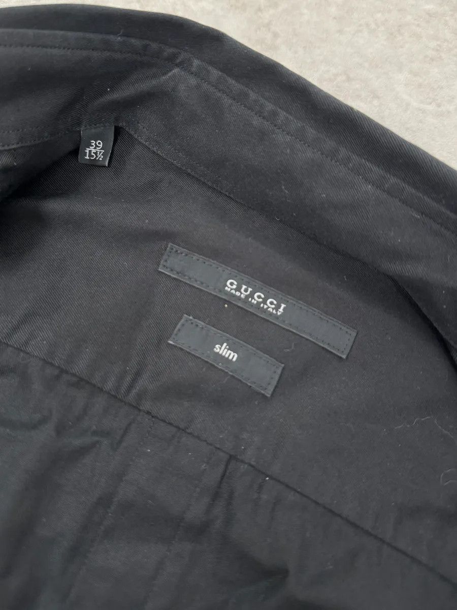 Gucci 2000s Gucci Black Officer Shirt Size US M / EU 48-50 / 2 - 9 Thumbnail