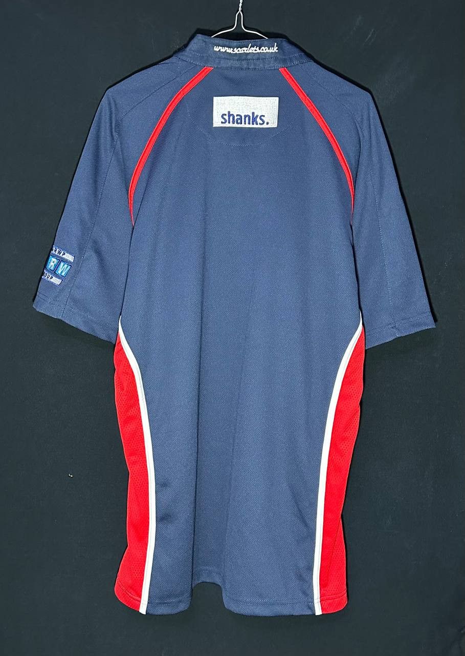 Vintage KOOGA 2004-05 Llanelli Scarlets Union Rugby Pro Away Shirt Size US XXL / EU 58 / 5 - 7 Thumbnail