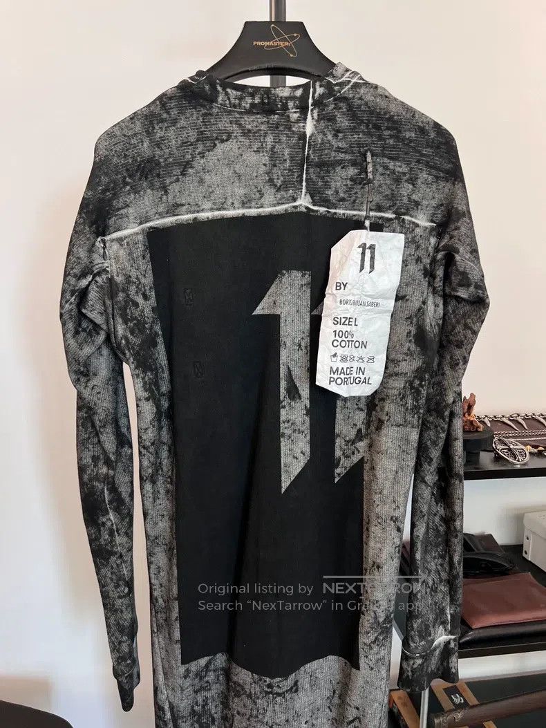Boris Bidjan Saberi Boris Bidjan Saberi Washed inkjet medium-length hooded swe Size US L / EU 52-54 / 3 - 3 Thumbnail