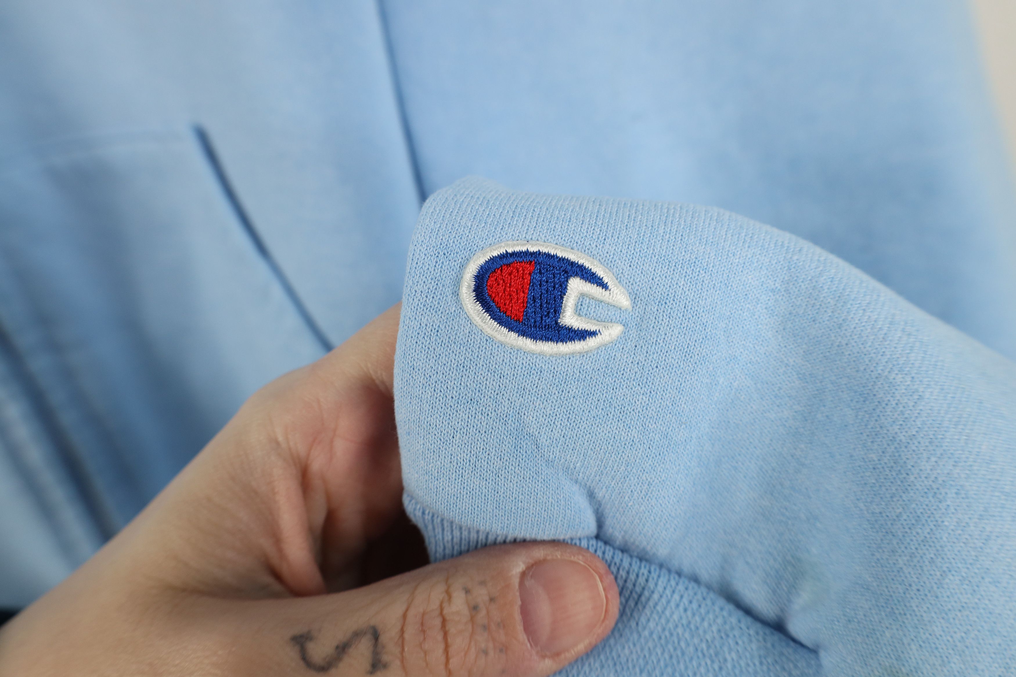 Champion Vintage 90s Champion Full Zip Hoodie Sweatshirt Blue Size US M / EU 48-50 / 2 - 4 Thumbnail