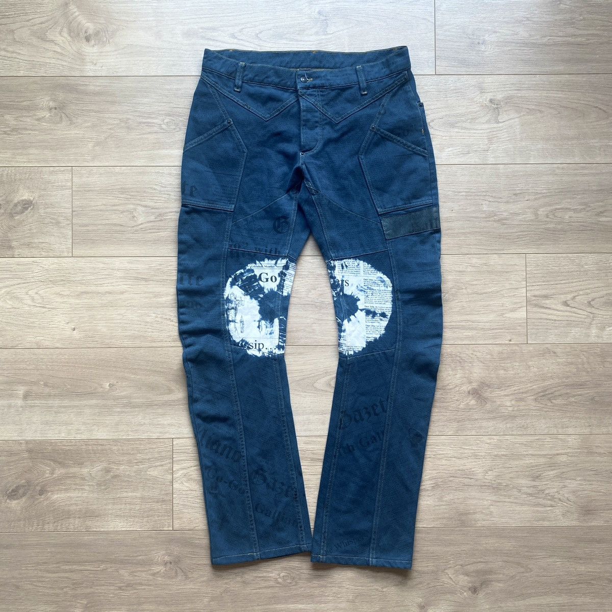 S/S 2006 John Galliano Star Panel Gazette J-Cut Jeans
