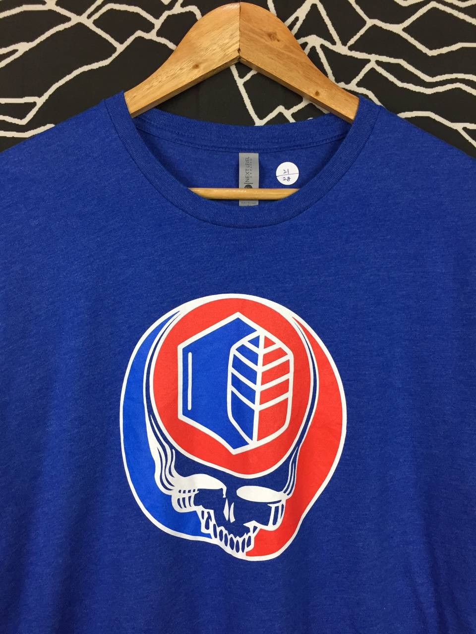 Vintage Steal Your Face Skull Logo Grateful Dead Logo Inspired Tee Size US L / EU 52-54 / 3 - 3 Thumbnail
