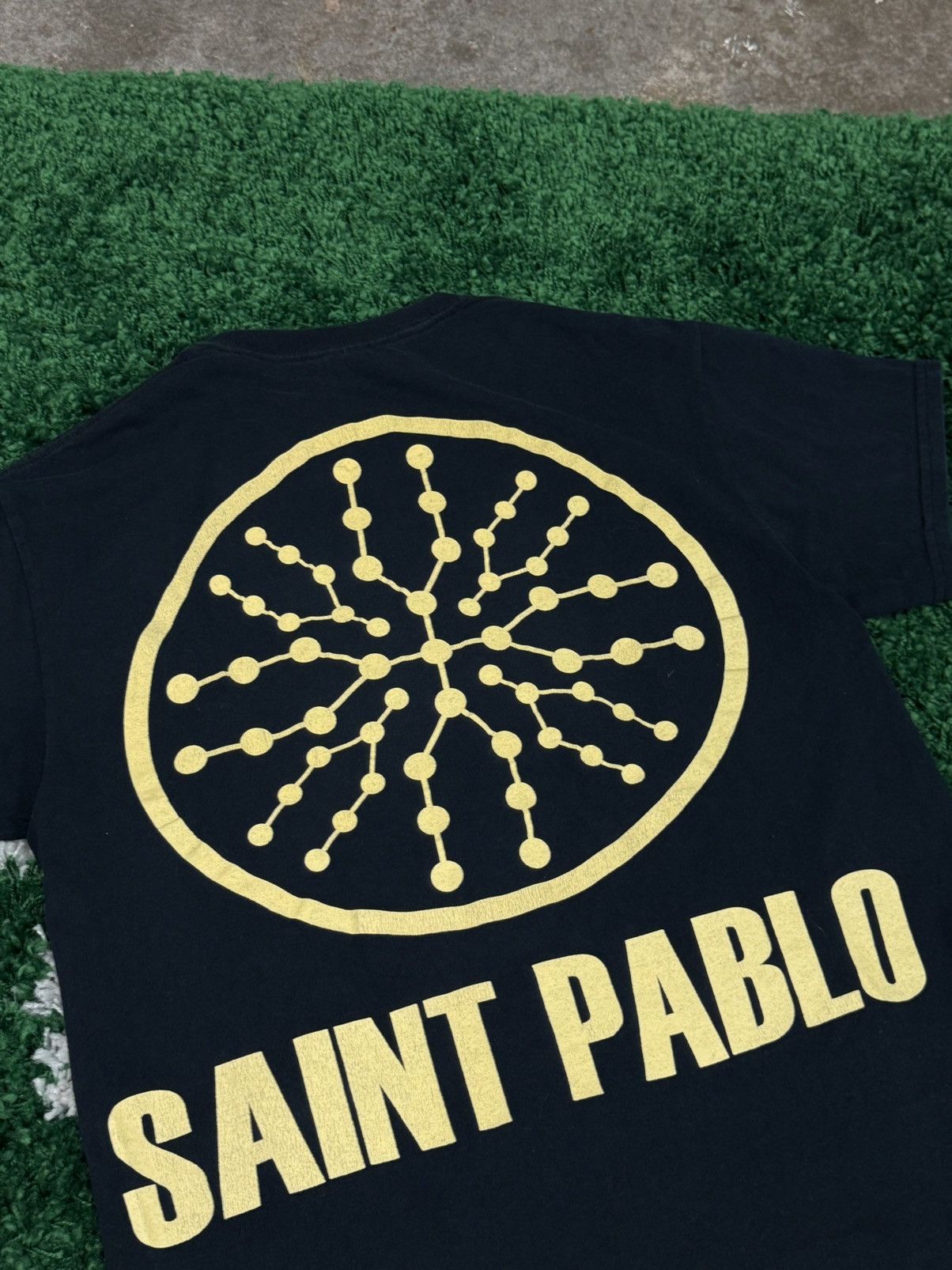 Kanye West Saint Pablo Kanye West Navy Logo Tee Medium M Size US M / EU 48-50 / 2 - 2 Thumbnail