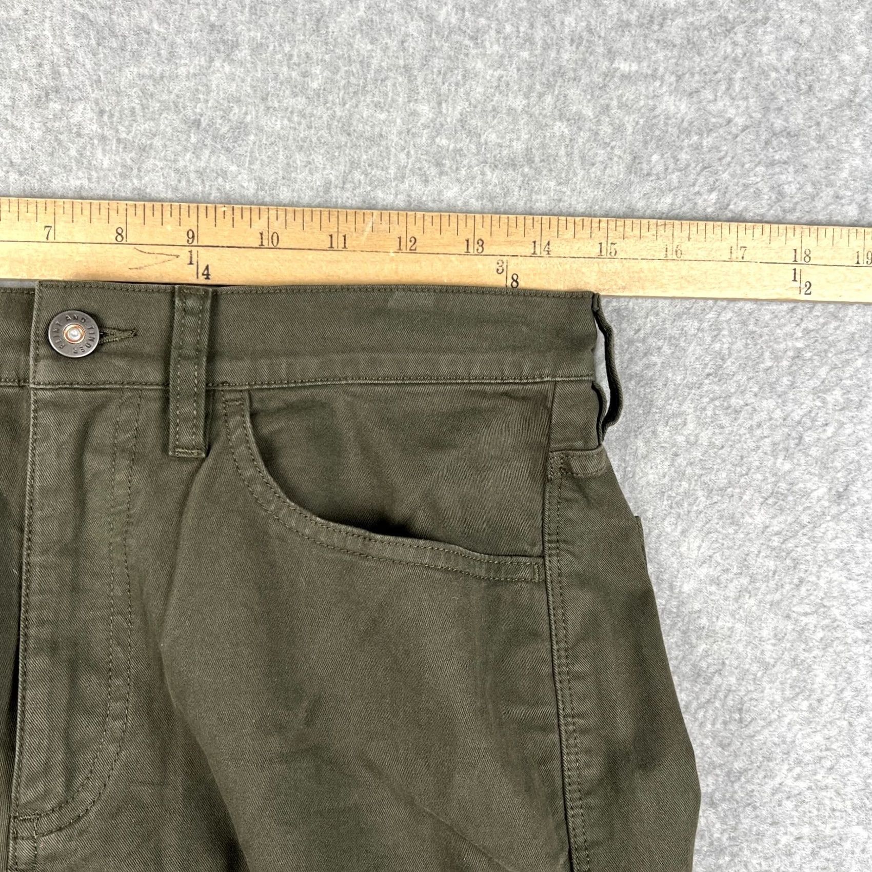 Flint And Tinder VINTAGE? No — Flint And Tinder Chino Pants 28x30 Green Straight Fit Stretch Casual Mens 5-Pocket Size US 28 / EU 44 - 7 Thumbnail