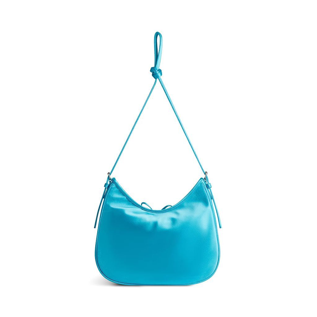 Balenciaga o1srvl11e0226 Size: OS / Leopolda Small Hobo Bag In Blue Size ONE SIZE - 4 Thumbnail
