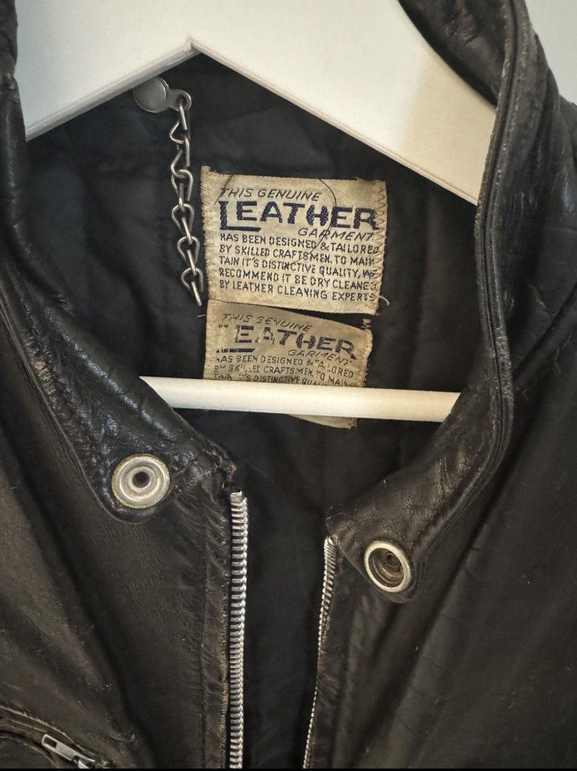 Vintage Vintage leather jacket Size US M / EU 48-50 / 2 - 2 Thumbnail
