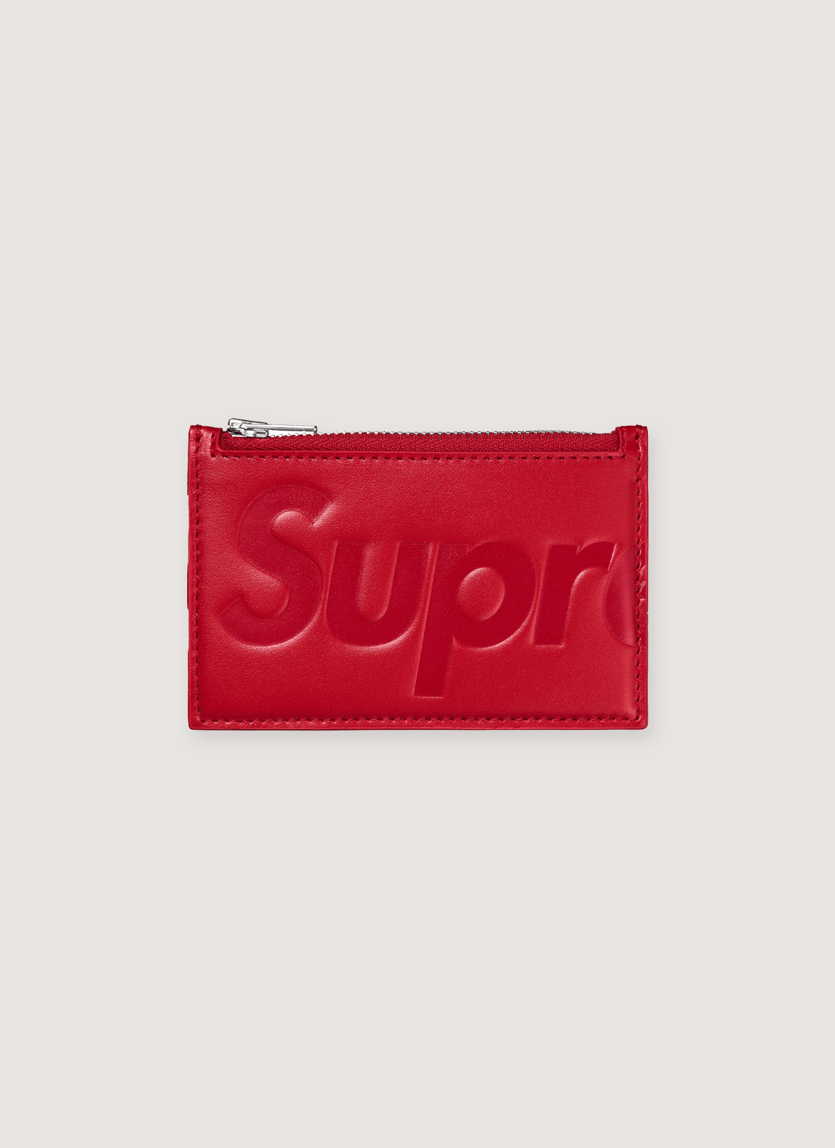 Supreme Leather Zip Card Holder Size ONE SIZE - 1 Thumbnail