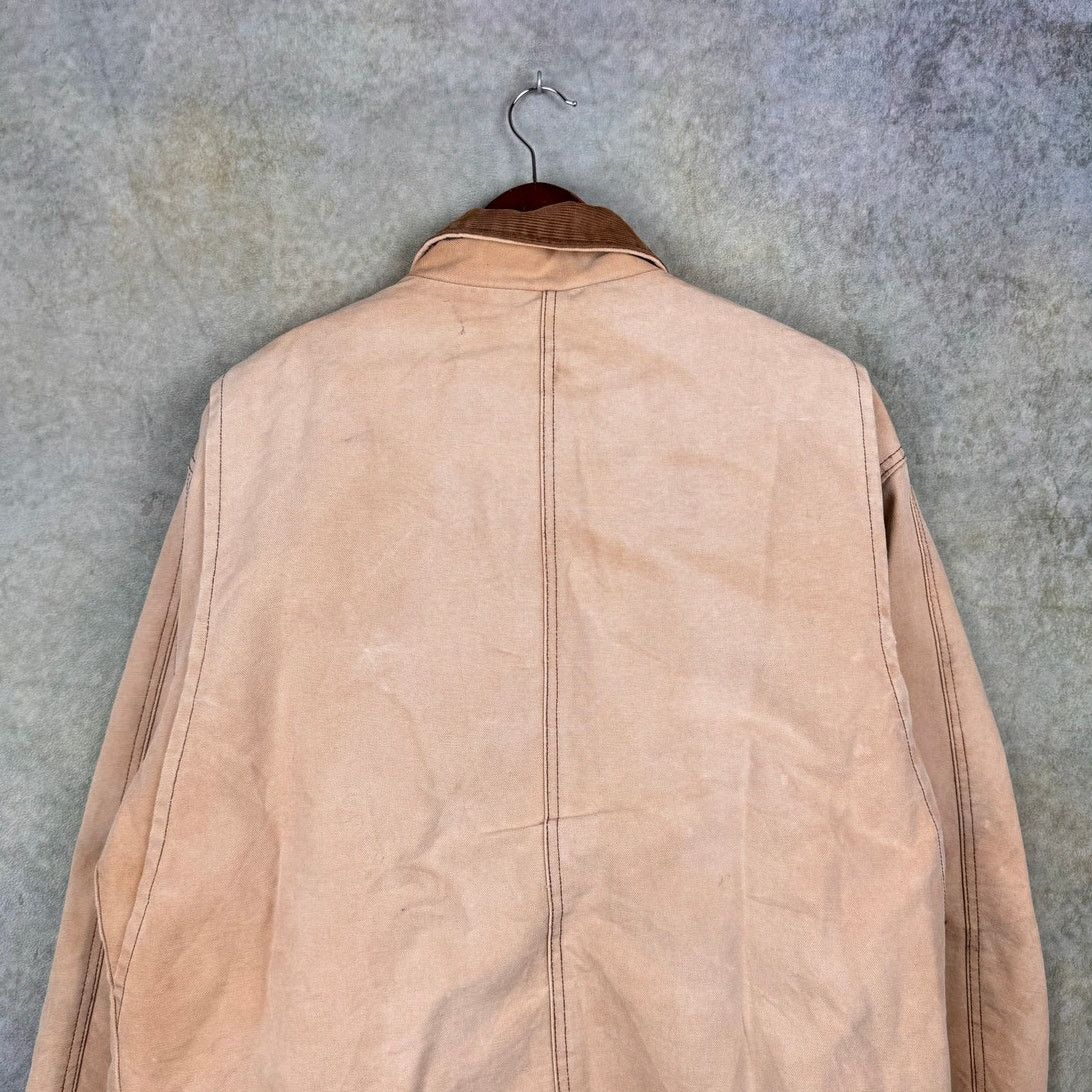 Vintage VTG 90s Flannel Lined Work Jacket Mens Sz XL Tan Size US XL / EU 56 / 4 - 6 Thumbnail