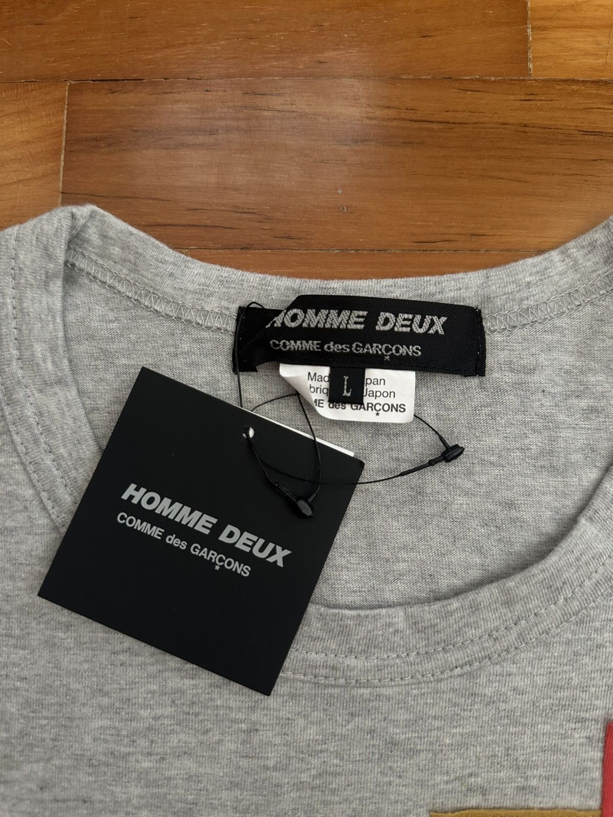 Comme des Garcons Homme Deux CDG Homme Deux Puzzle Patchwork T-Shirt Size US L / EU 52-54 / 3 - 3 Thumbnail