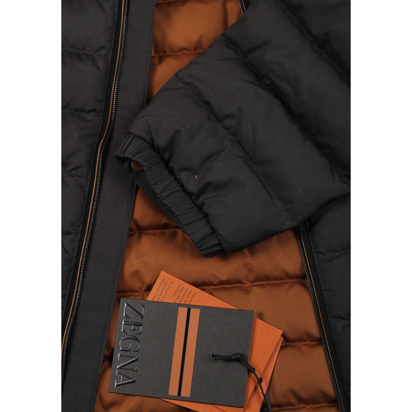 Ermenegildo Zegna ZEGNA Black Leggerissimo Padded Coat Size 56 IT / 46R U.S. Size US XL / EU 56 / 4 - 3 Thumbnail