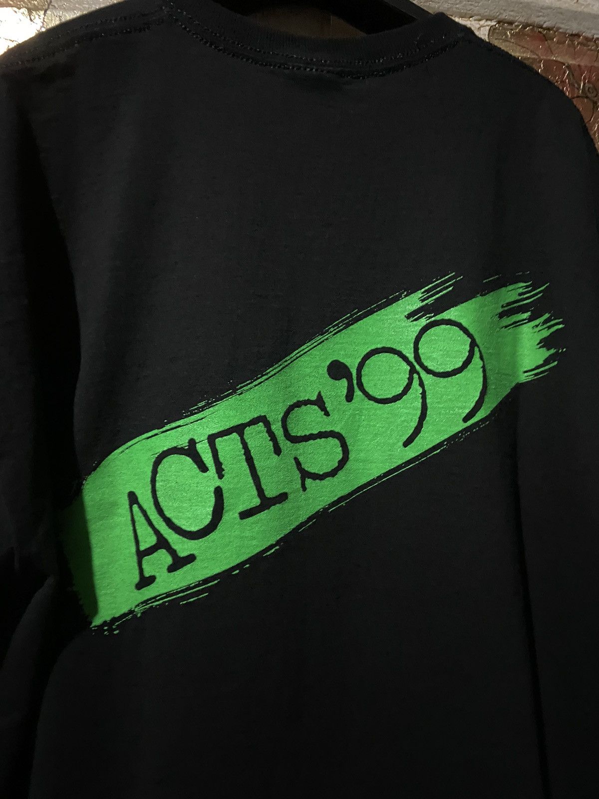 DC Comics × Marvel Comics × Vintage Vintage 90s W.A.I.D.? Acts Comics black t shirt size xl Size US XL / EU 56 / 4 - 5 Thumbnail