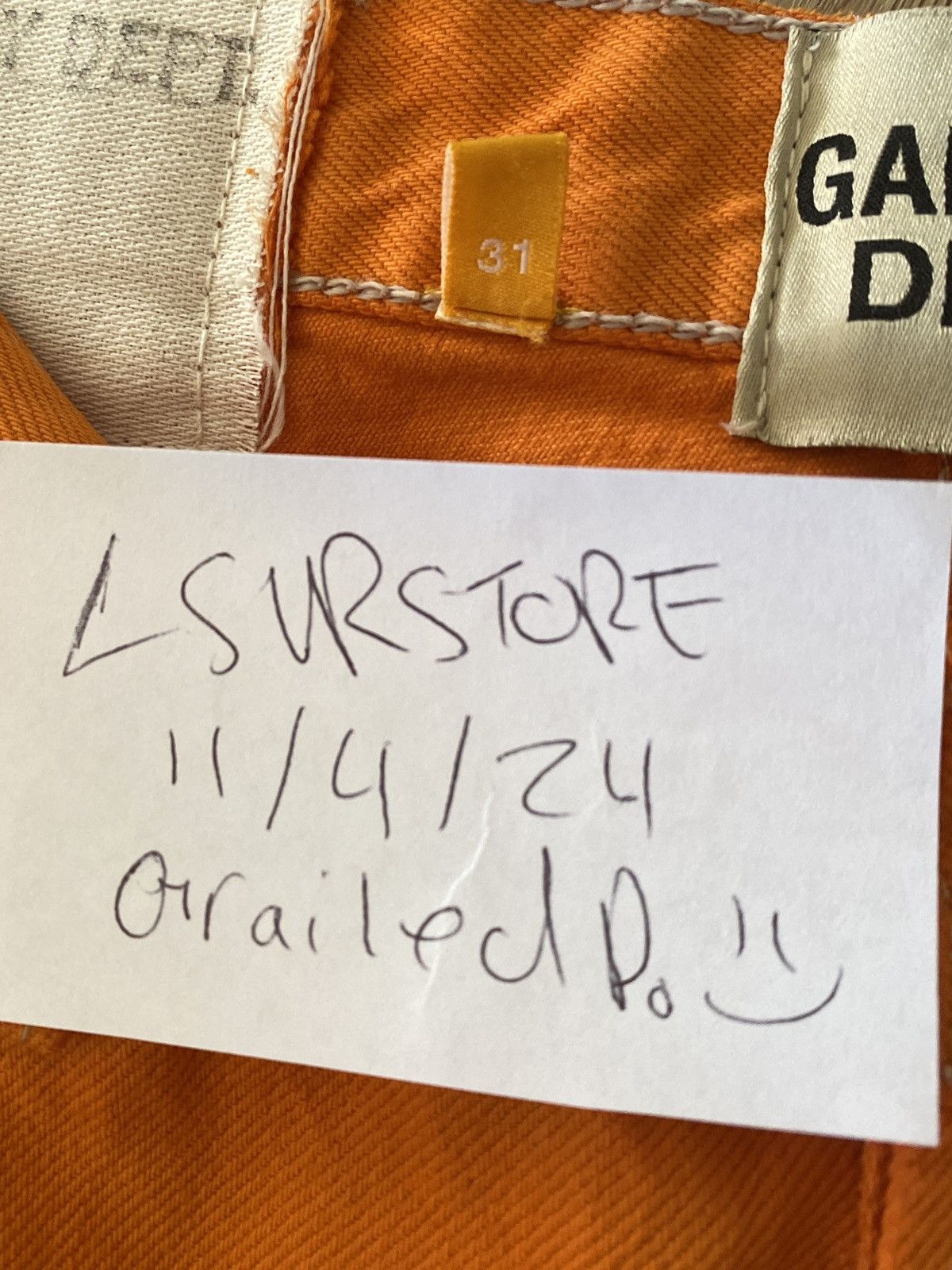 Gallery Dept. Gallery Dept Vintage Levi’s Chrome Orange LA Flare 31x32 Size US 31 - 7 Thumbnail