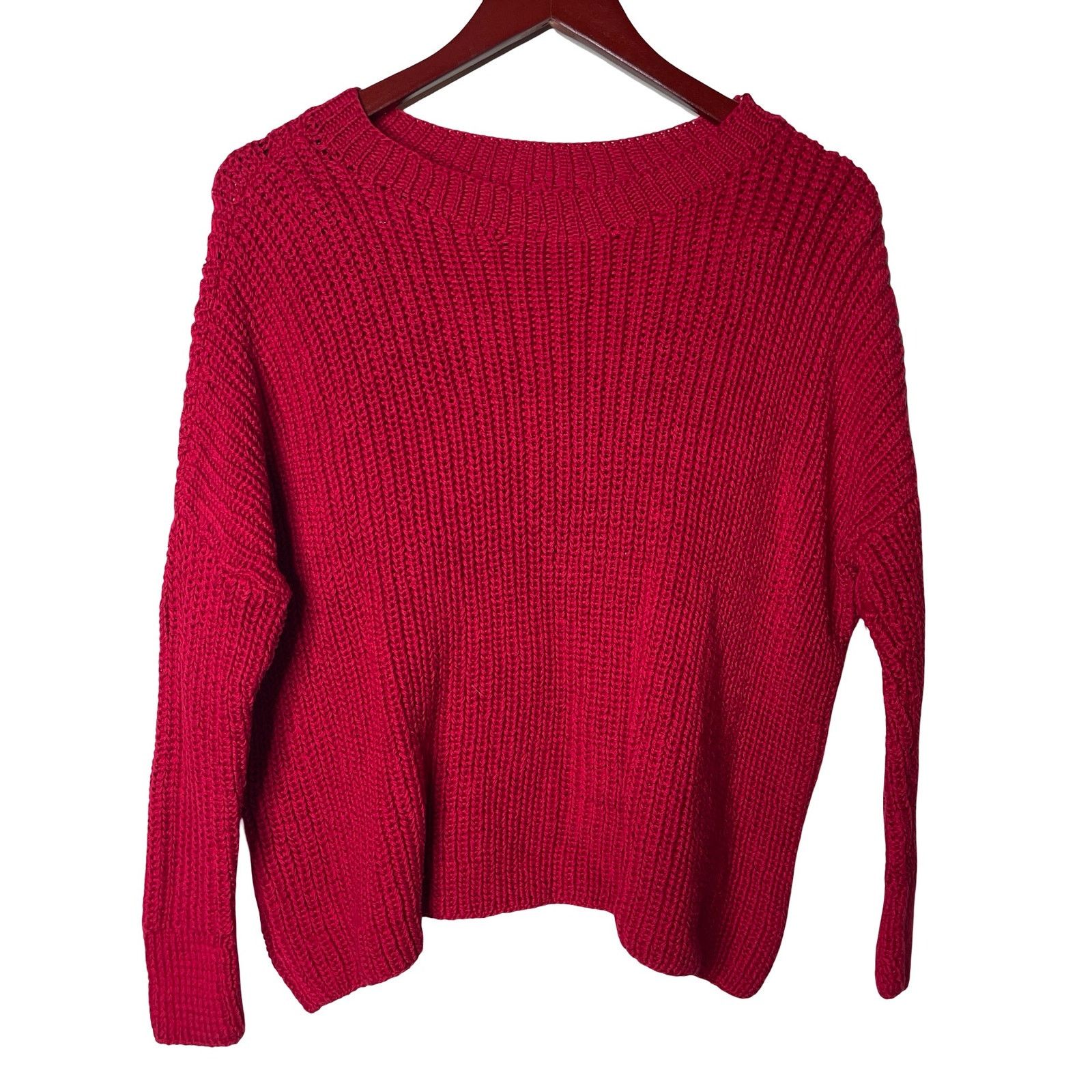 Other Spencer Vladimir red handknit boatneck sweater sz M/L Size M / US 6-8 / IT 42-44 - 1 Thumbnail