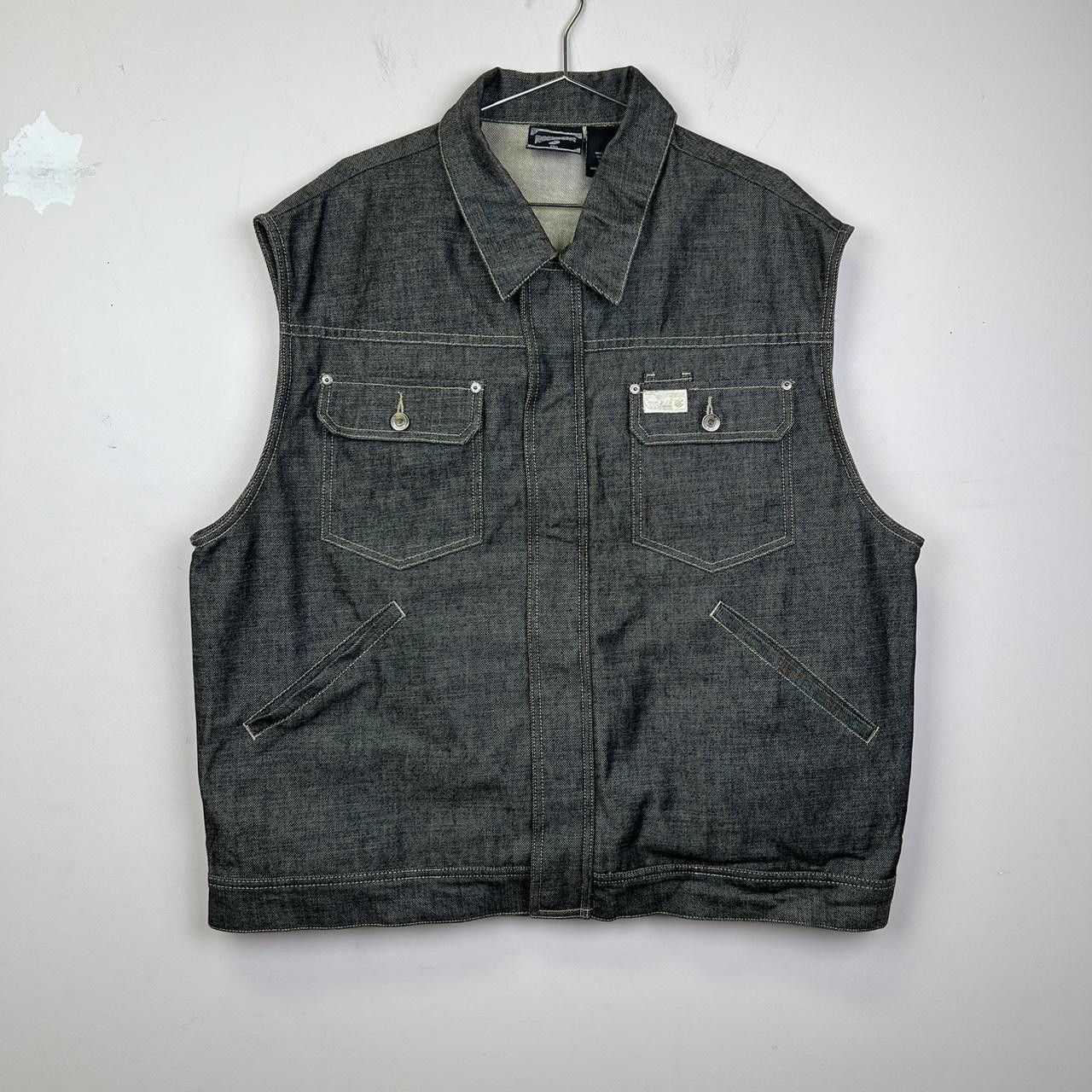 Designer ROCA WEAR Denim Vest - Stylish Sleeveless Casual Wear Size US XXL / EU 58 / 5 - 1 Thumbnail