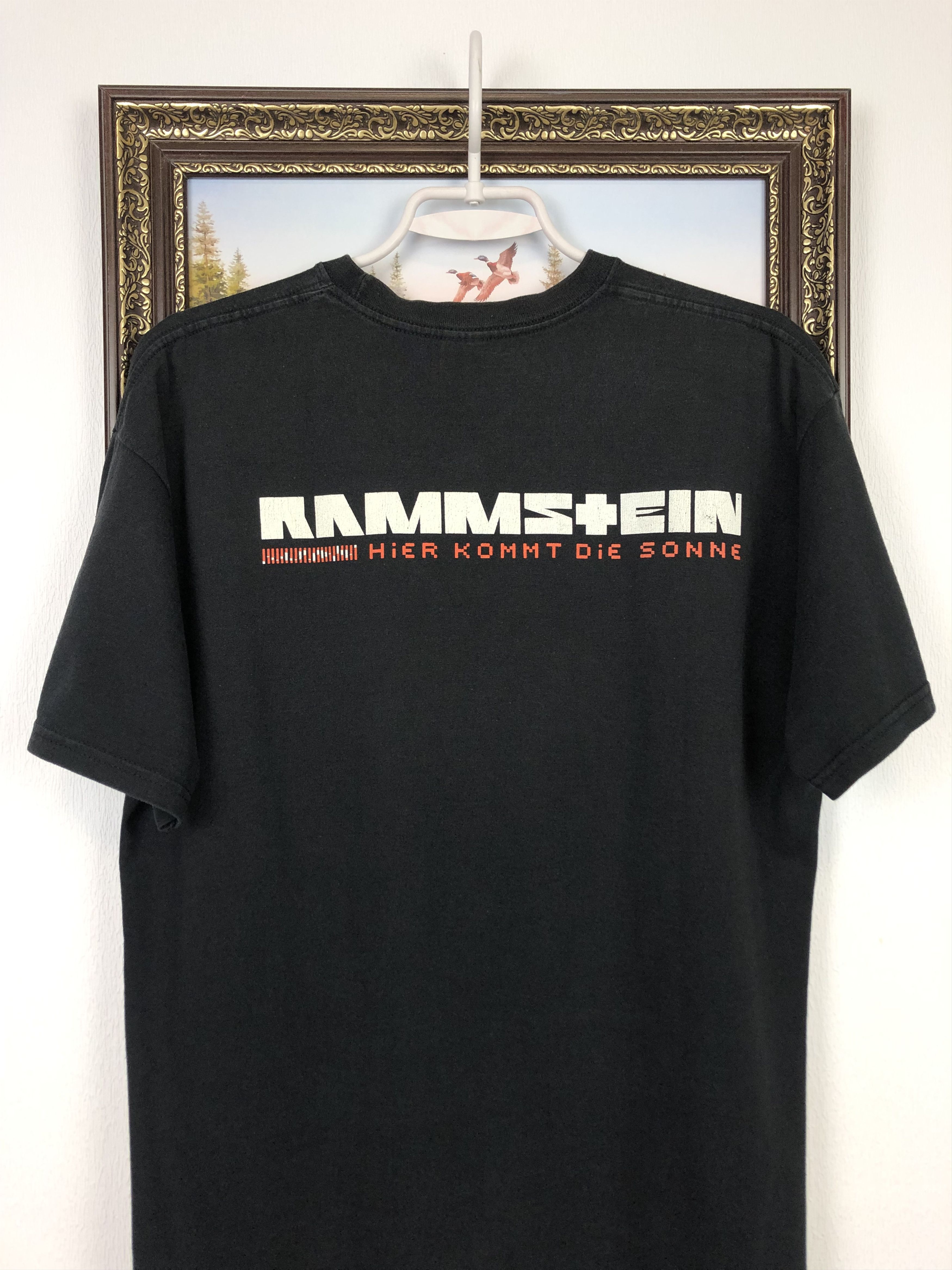 Band Tees Vintage Rammstein Die Sonne Burn Over Print Shirt Band Tee Size US L / EU 52-54 / 3 - 6 Thumbnail