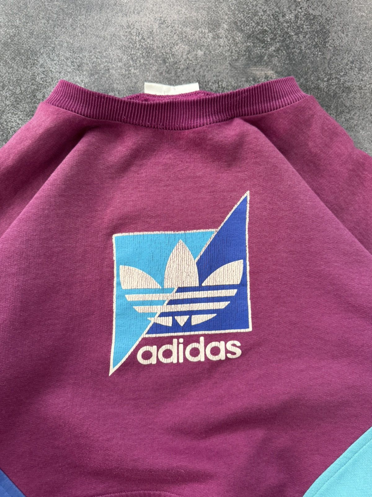 Adidas rare vintage adidas 90s big logo sweatshirt Size US XL / EU 56 / 4 - 4 Thumbnail