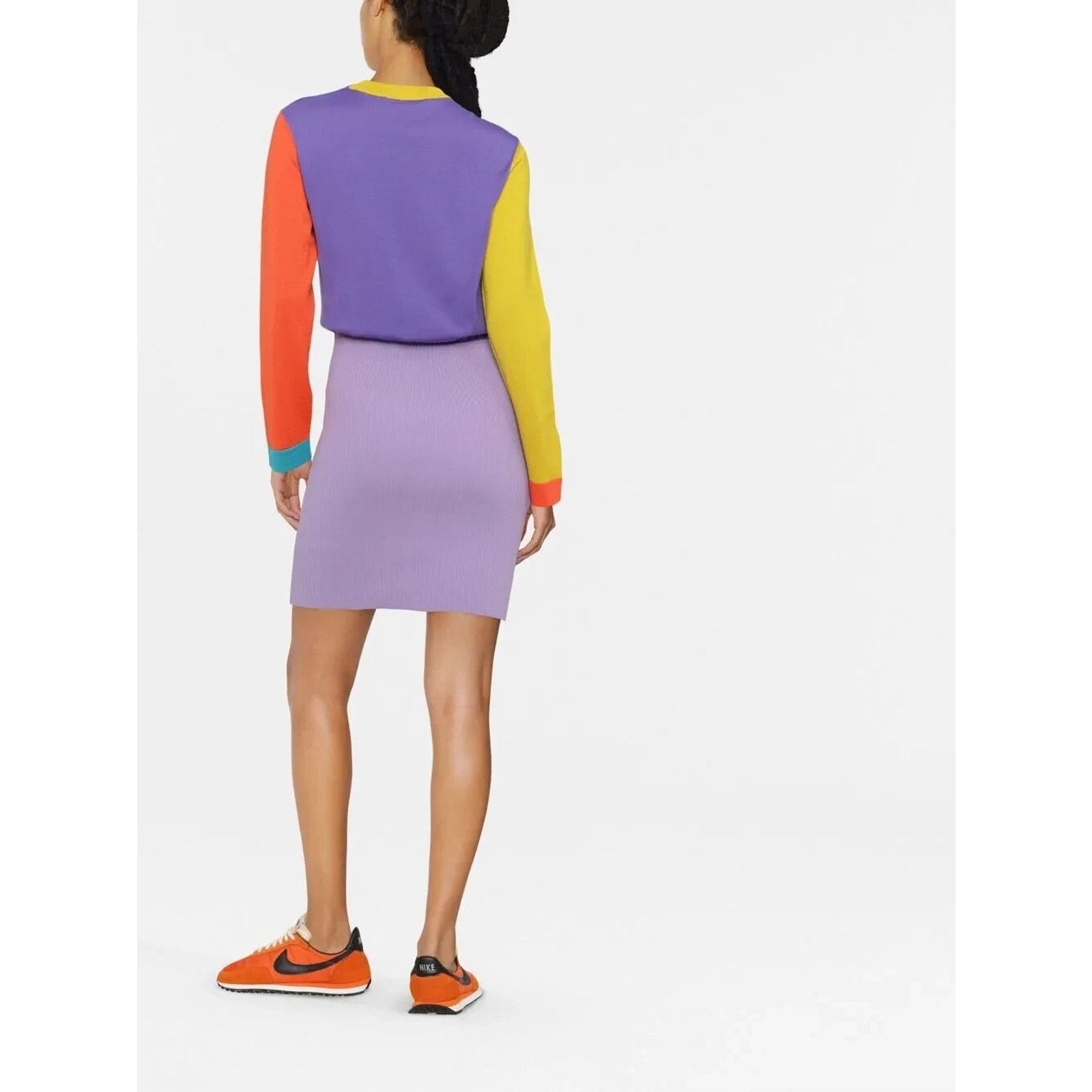 Moschino AW22 MOSCHINO Couture Jeremy Scott Sleeve Purple Knit Dress Size M / US 6-8 / IT 42-44 - 3 Thumbnail