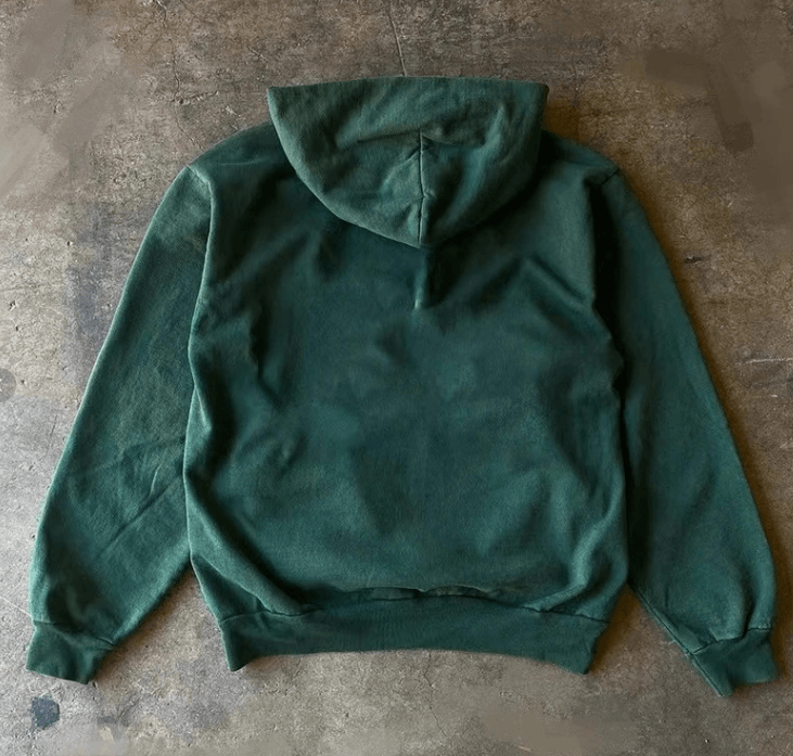 Designer × Japanese Brand Green retro star pattern cotton hoodie Size US L / EU 52-54 / 3 - 2 Thumbnail
