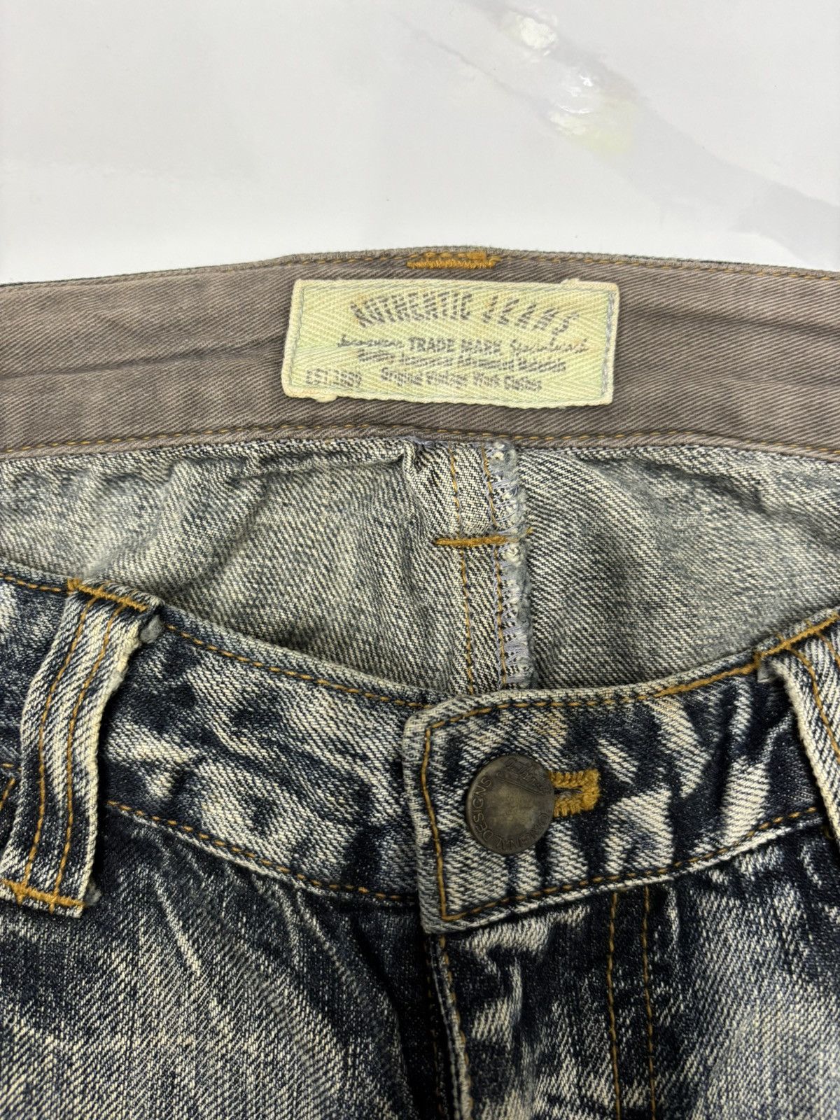 If Six Was Nine × Japanese Brand × Obelisk FLARE JEANS AUTHENTIC RUSTY DISTRESSED DENIM JEANS Size US 30 / EU 46 - 10 Thumbnail