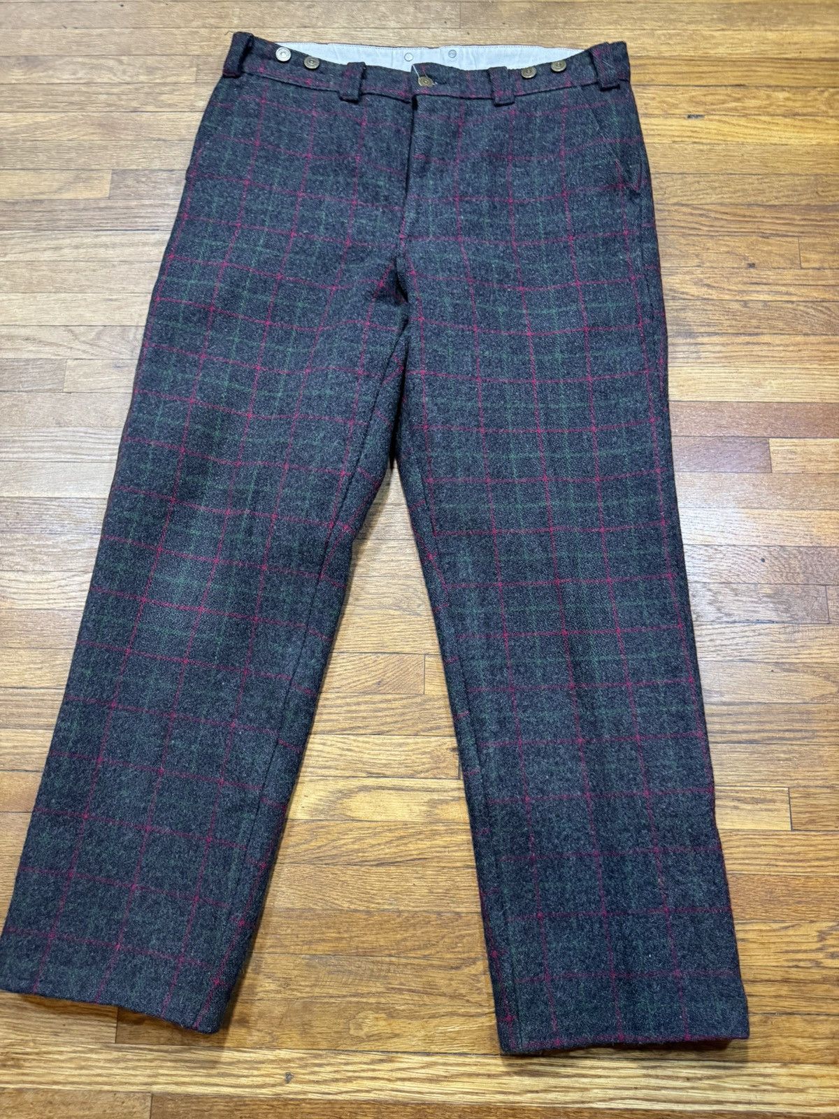 Cadet Vintage Codet Plaid Wool Pants Size US 36 / EU 52 - 3 Thumbnail