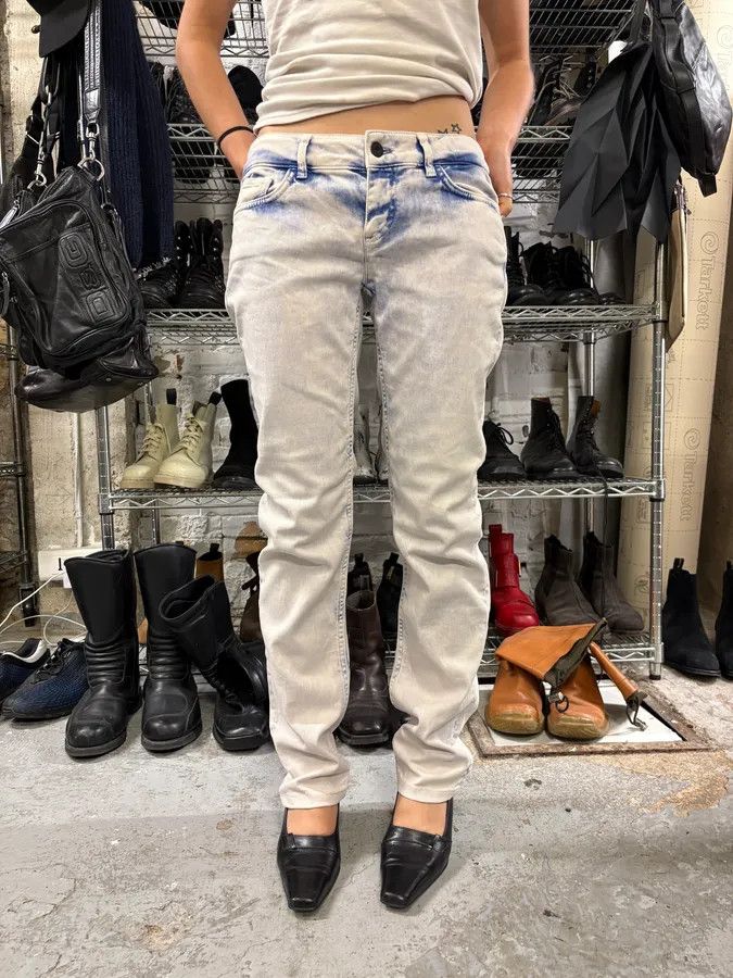 Dolce & Gabbana 2000s Dolce & Gabbana Creamy Denim Jeans Size 26" / US 2 / IT 38 - 2 Thumbnail