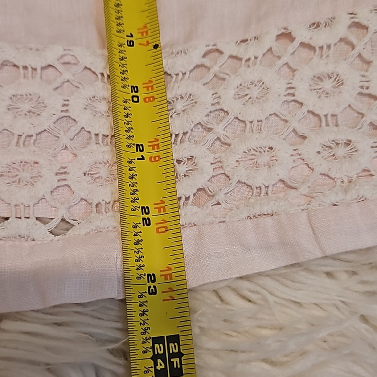 Other Cotton World Light Pink Linen Tank Top with Embroidery Size M / US 6-8 / IT 42-44 - 7 Thumbnail