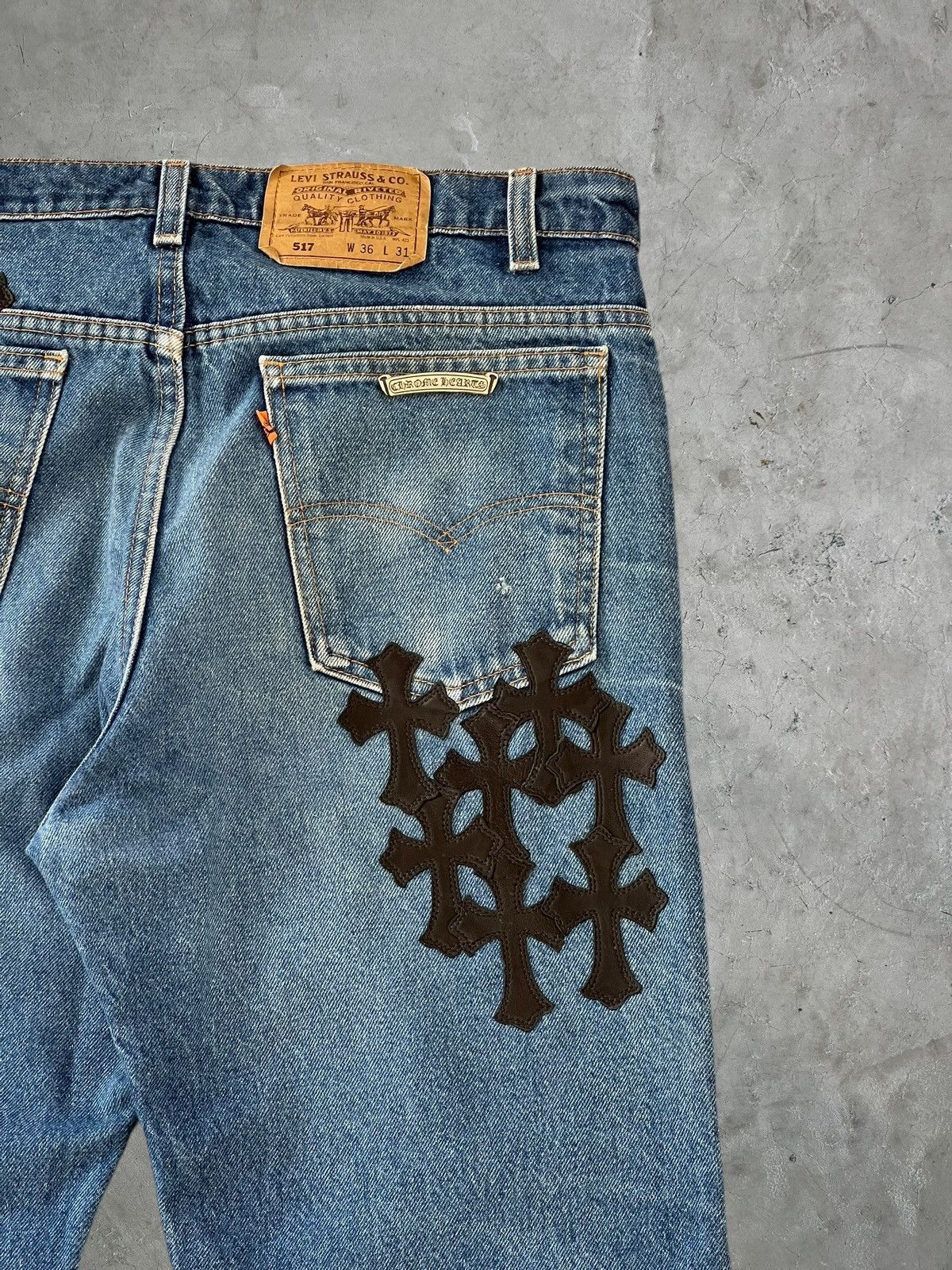 Chrome Hearts Chrome Hearts Leather Patch Jeans Size US 34 / EU 50 - 9 Thumbnail