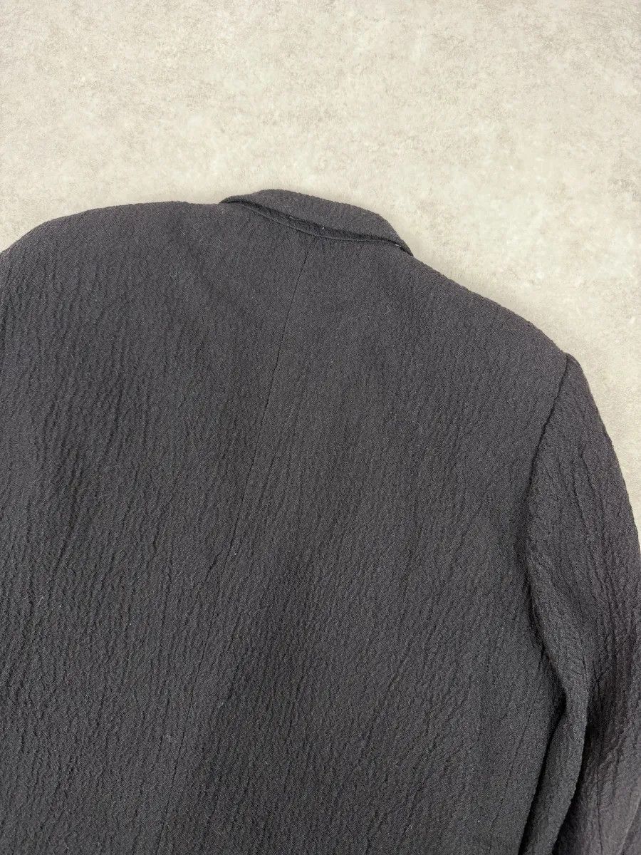 Emporio Armani 1990s Emporio Armani Black Pleats Blazer Jacket Size US S / EU 44-46 / 1 - 4 Thumbnail