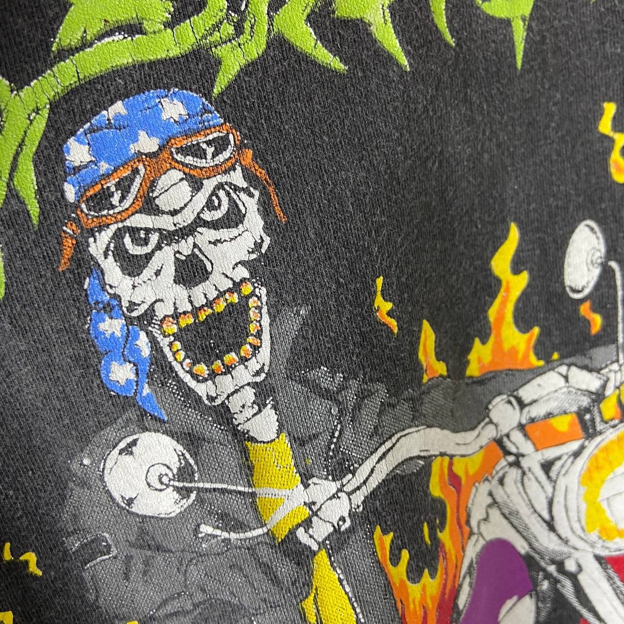 Marvel Comics GhostRider Vintage 90s Marvel Faded Single Stitch T-Shirt Size US L / EU 52-54 / 3 - 6 Thumbnail