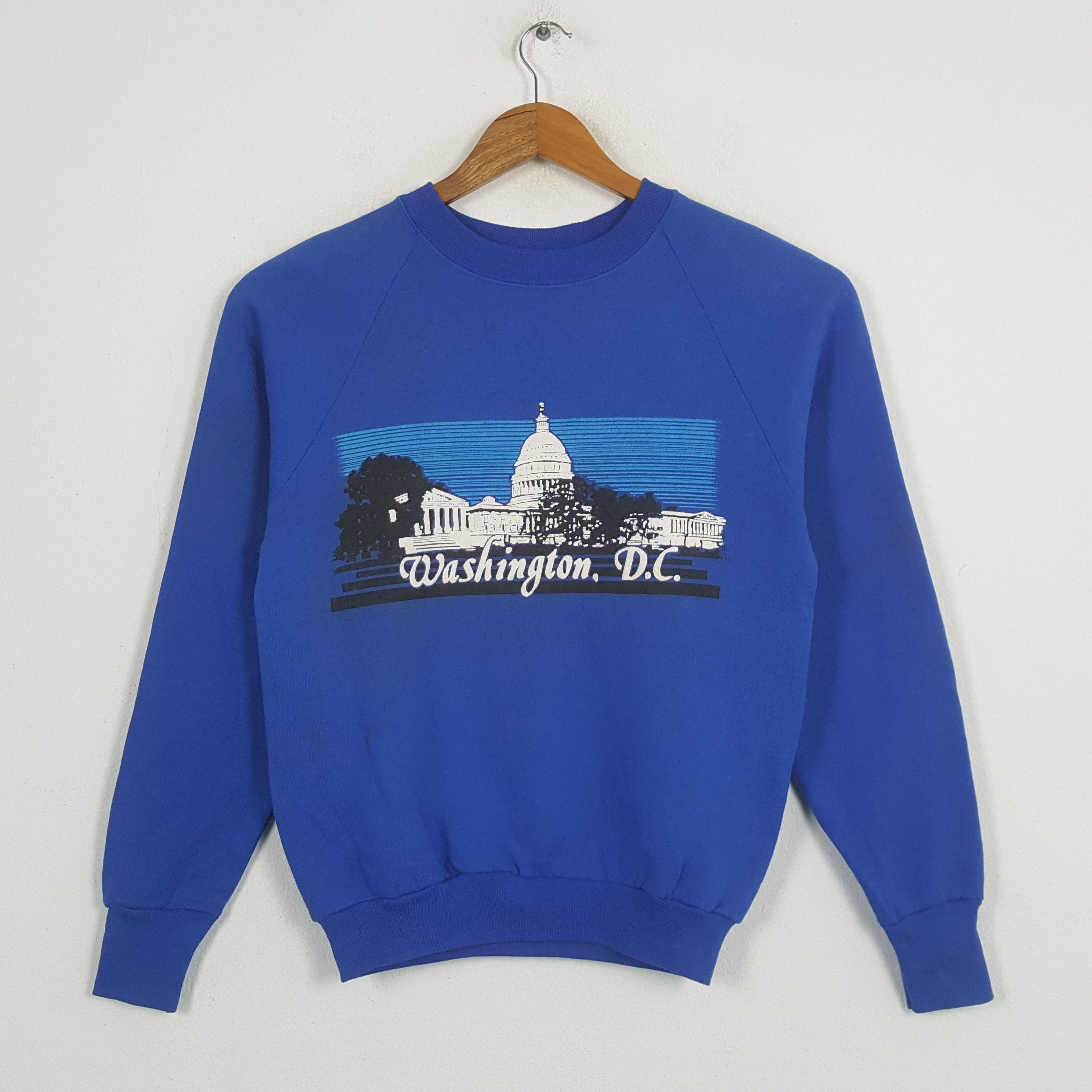 Fruit Of The Loom × Vintage Vintage WASHINGTON DC American State Sweatshirt C290N15 Size US S / EU 44-46 / 1 - 1 Thumbnail