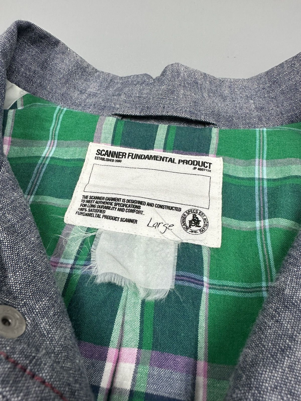 Designer × Japanese Brand Japanese Scanner Varsity Soft Denim Jacket Size US L / EU 52-54 / 3 - 14 Thumbnail