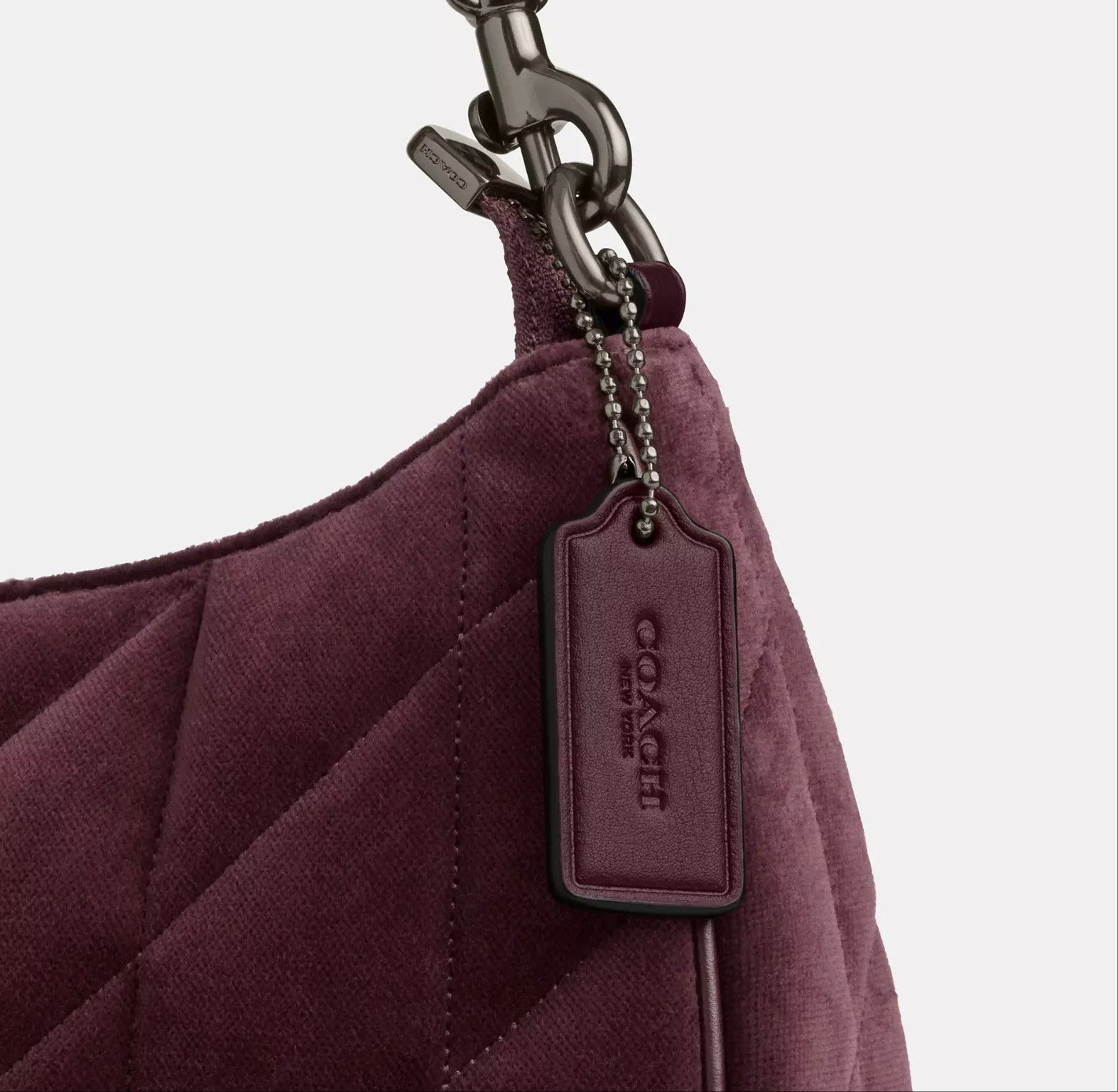 Coach Teri Shoulder Bag In Organic Cotton With Quilting CCW70 Size ONE SIZE - 15 Thumbnail