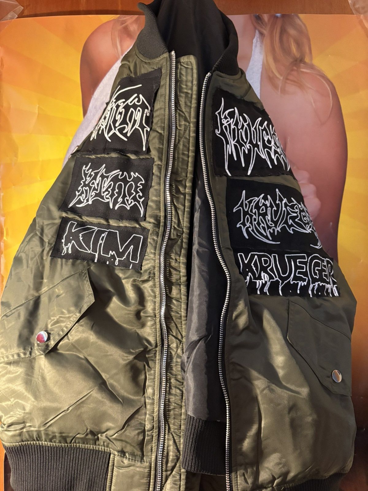 Destroy Lonely × Kim Krueger × Playboi Carti Kim Krueger Army Green Bomber Size US L / EU 52-54 / 3 - 9 Thumbnail