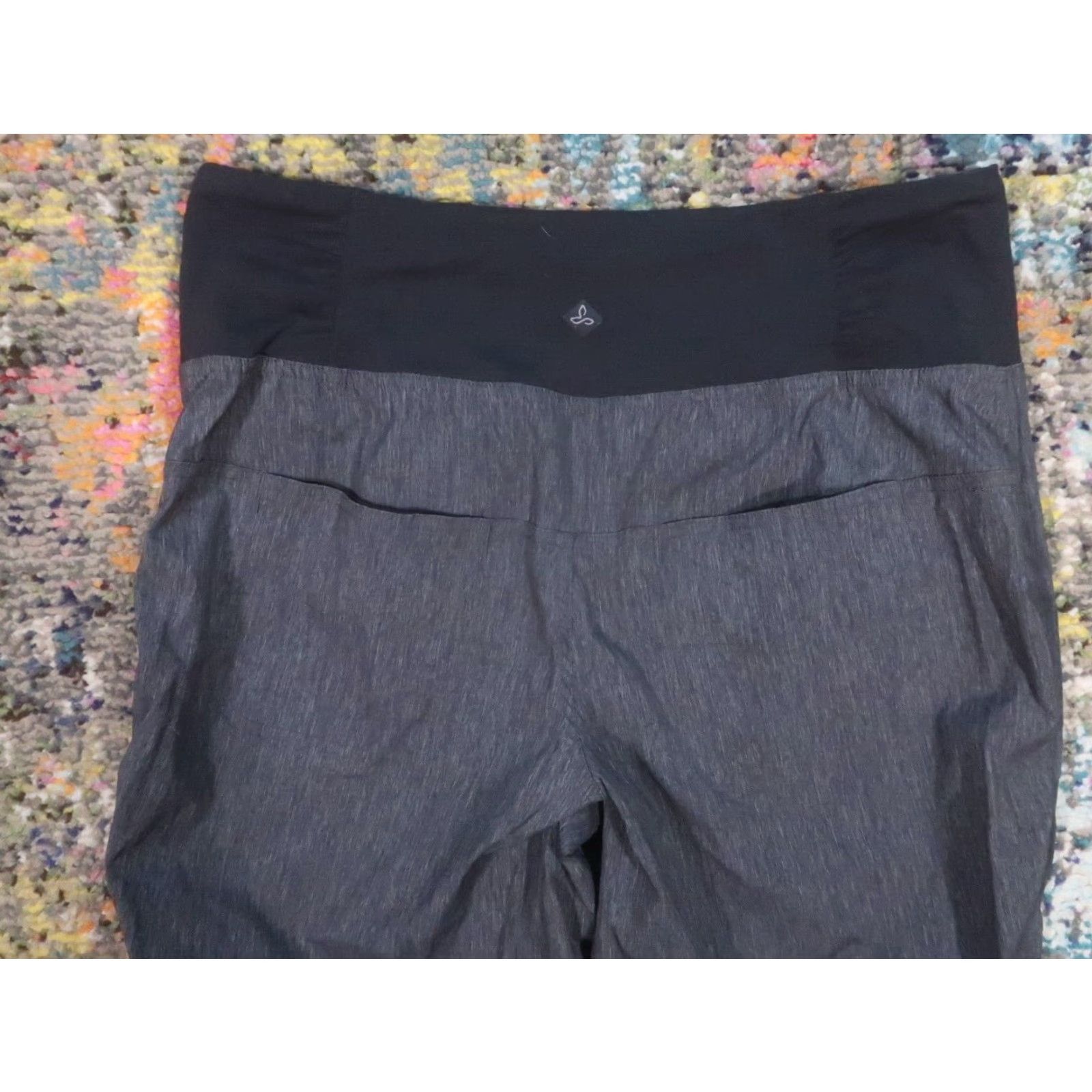 Prana prAna Jogger Pants Womens M Gray Bear Rock Lightweight Stretch Waist EUC Size 32" / US 10 / IT 46 - 5 Thumbnail