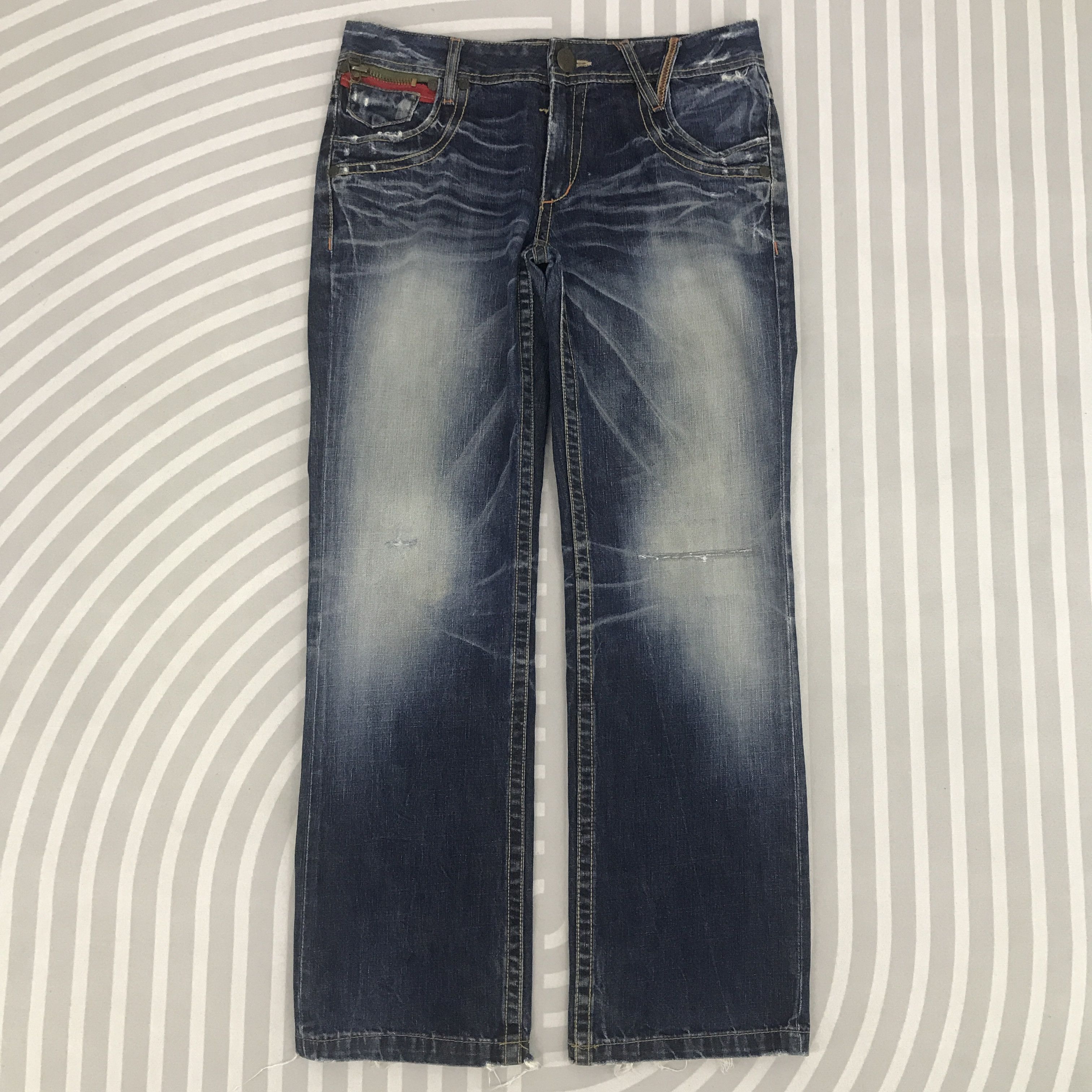 Vintage Vintage Lolita Distressed denim faded Jeans Size US 34 / EU 50 - 1 Thumbnail