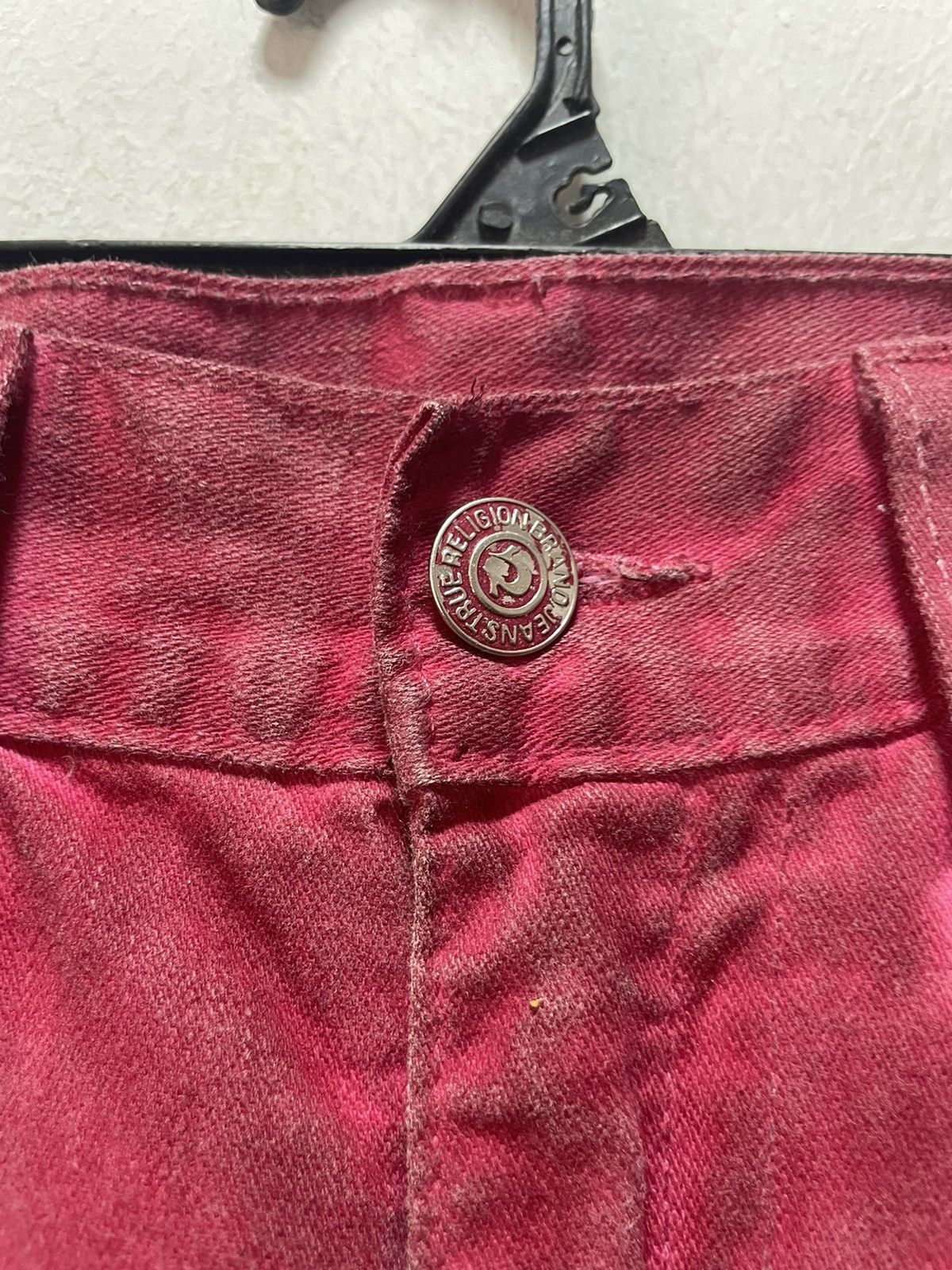 True Religion Vintage TRUE RELIGION Short Pants Red USA Size US 36 / EU 52 - 3 Thumbnail