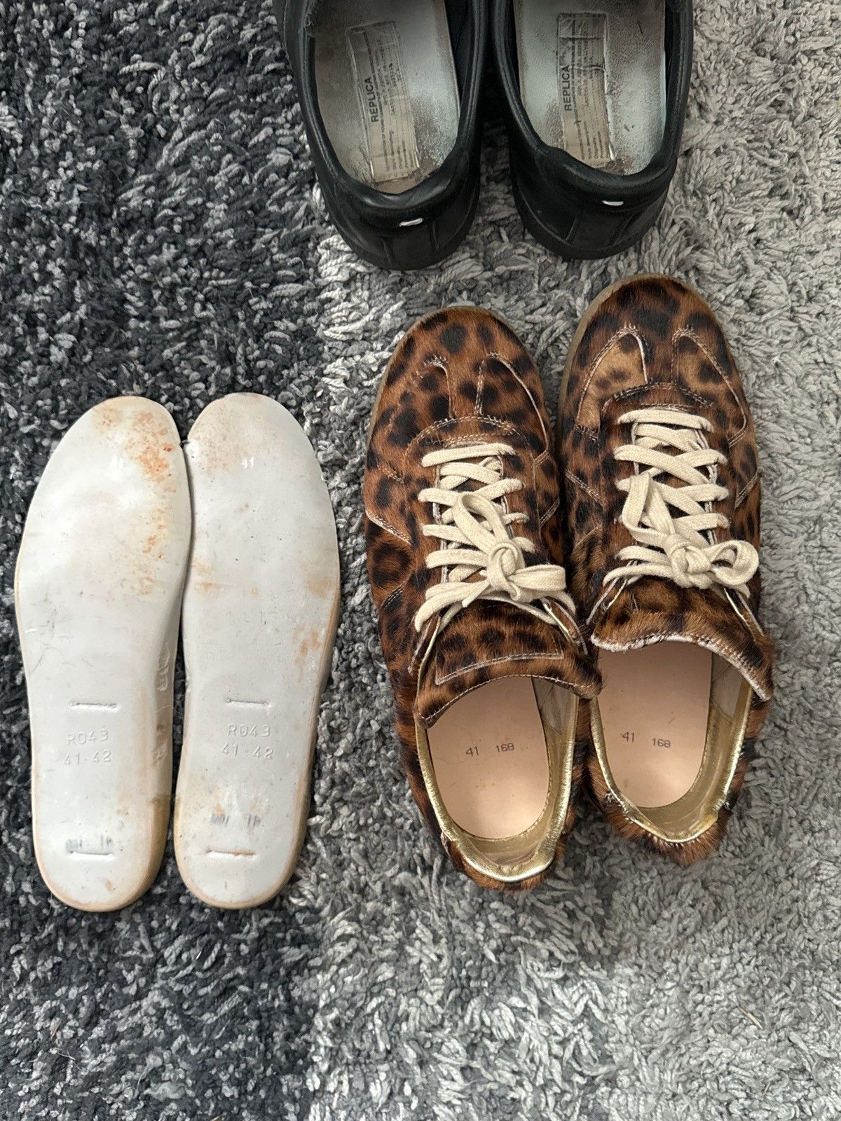 Maison Margiela Maison Martin Margiela Replica Low Gats Cheetah Fur AW17 Size US 8 / EU 41 - 7 Thumbnail