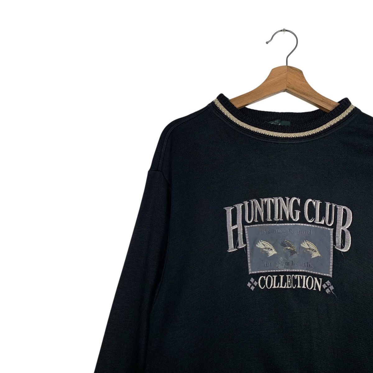 Vintage 90’s HUNTING CLUB Collection Big Logo Sweatshirt #2659-C119 Size US M / EU 48-50 / 2 - 6 Thumbnail