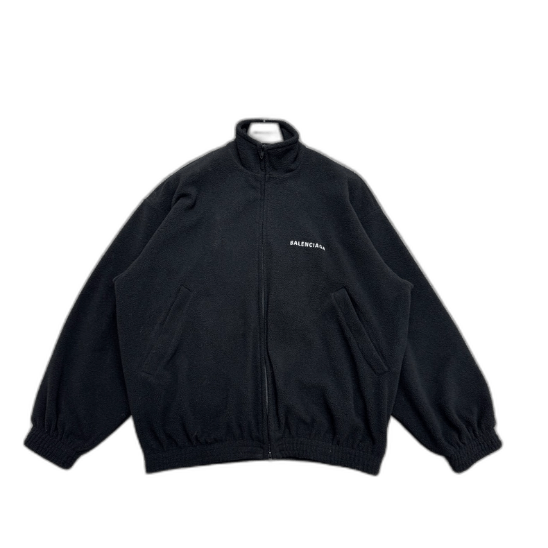 Balenciaga Balenciaga Embroidered Fleece Zip-Up Jacket-yf Size US L / EU 52-54 / 3 - 1 Thumbnail