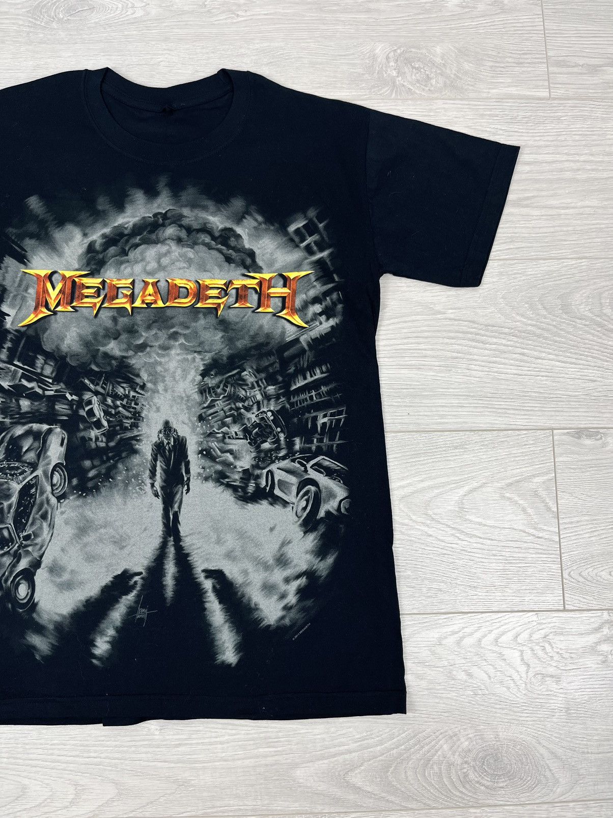 Band Tees Megadeth 2011 Black Print T Shirt M sz Size US M / EU 48-50 / 2 - 2 Thumbnail