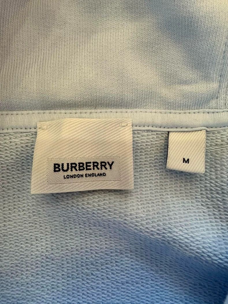 Burberry Burberry Burberry Horseferry Hoodie in Light Blue-2507 Size US M / EU 48-50 / 2 - 3 Thumbnail